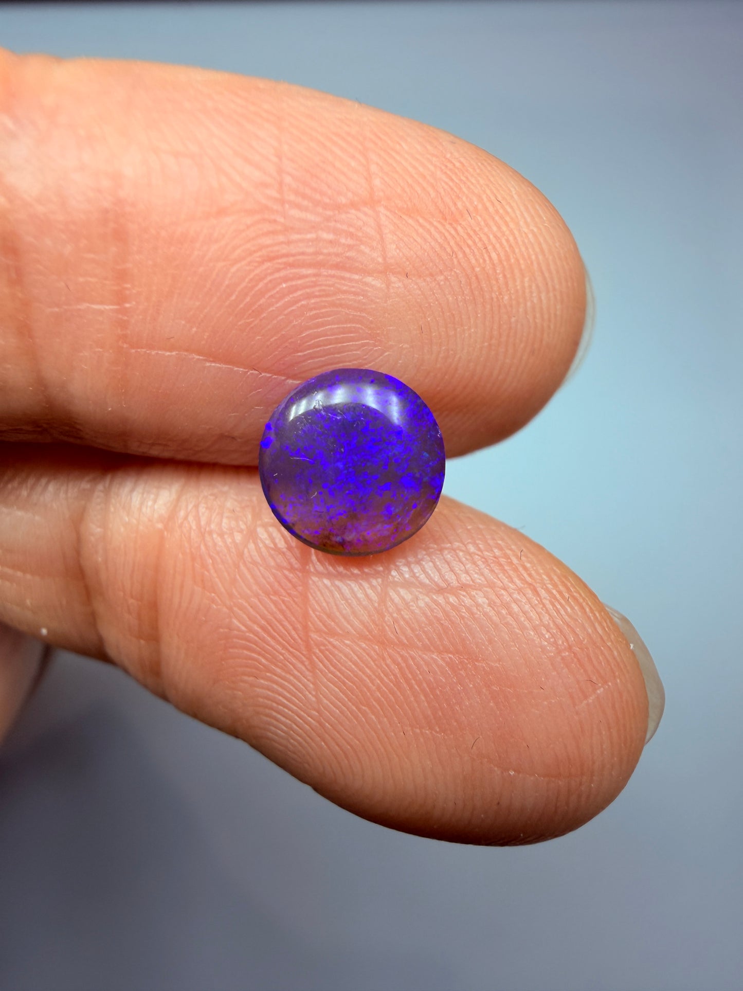 Lilac Lens. Lightning Ridge Solid Crystal Opal. 0.82 Ct