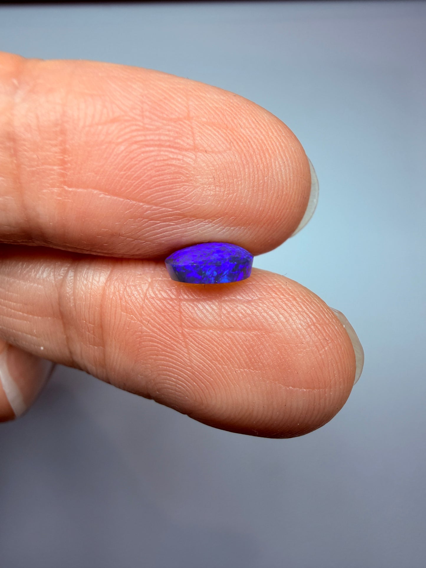 Lilac Lens. Lightning Ridge Solid Crystal Opal. 0.82 Ct