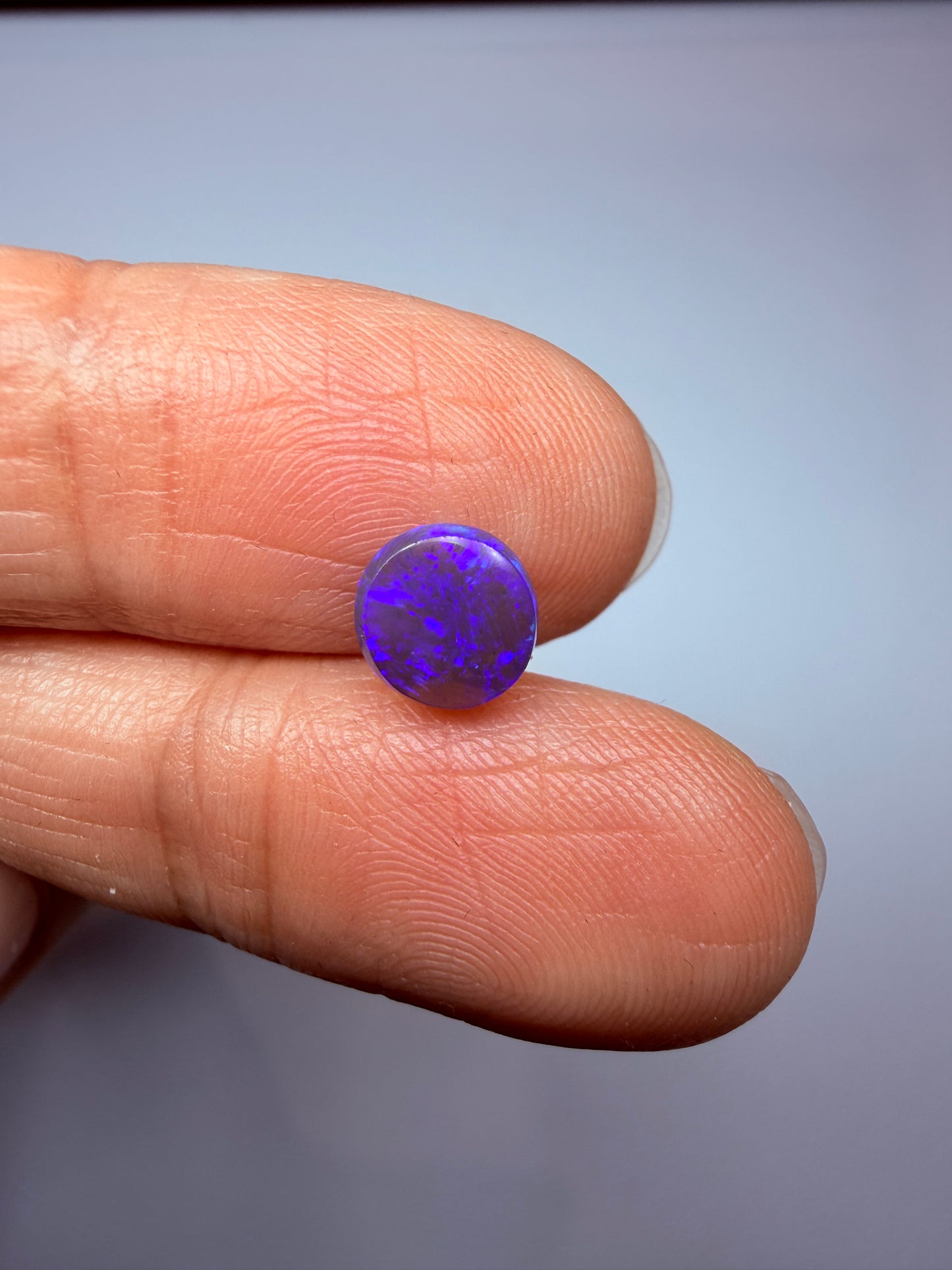 Lilac Lens. Lightning Ridge Solid Crystal Opal. 0.82 Ct