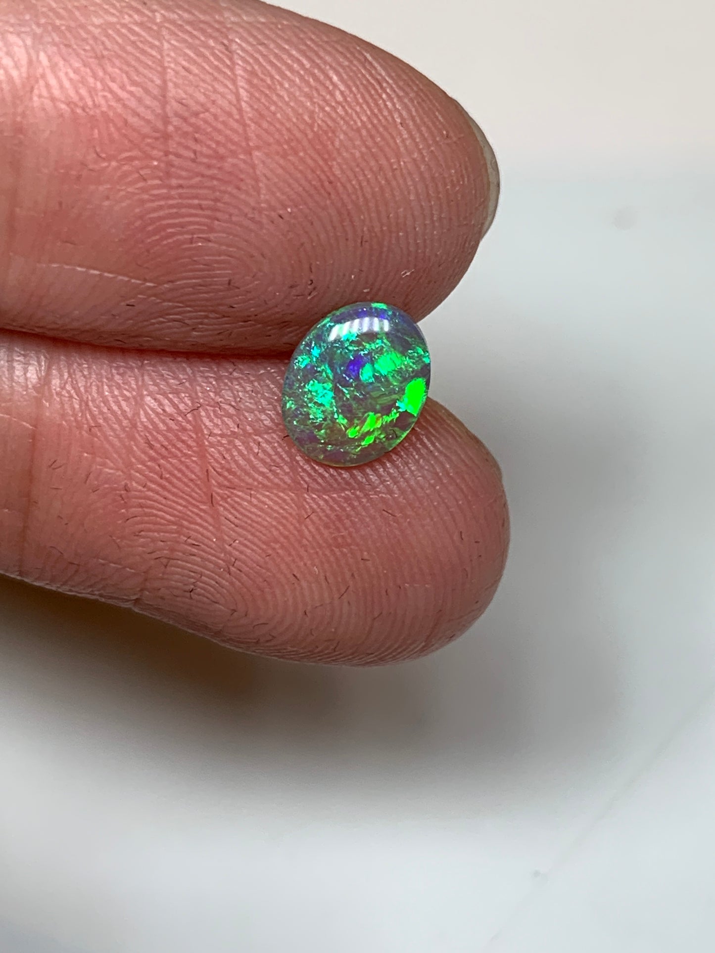 Vibrant Green. Lightning Ridge Opal. 0.56 Ct