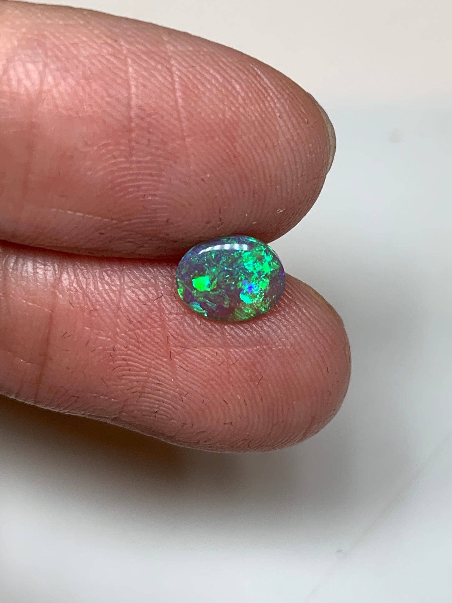 Vibrant Green. Lightning Ridge Opal. 0.56 Ct