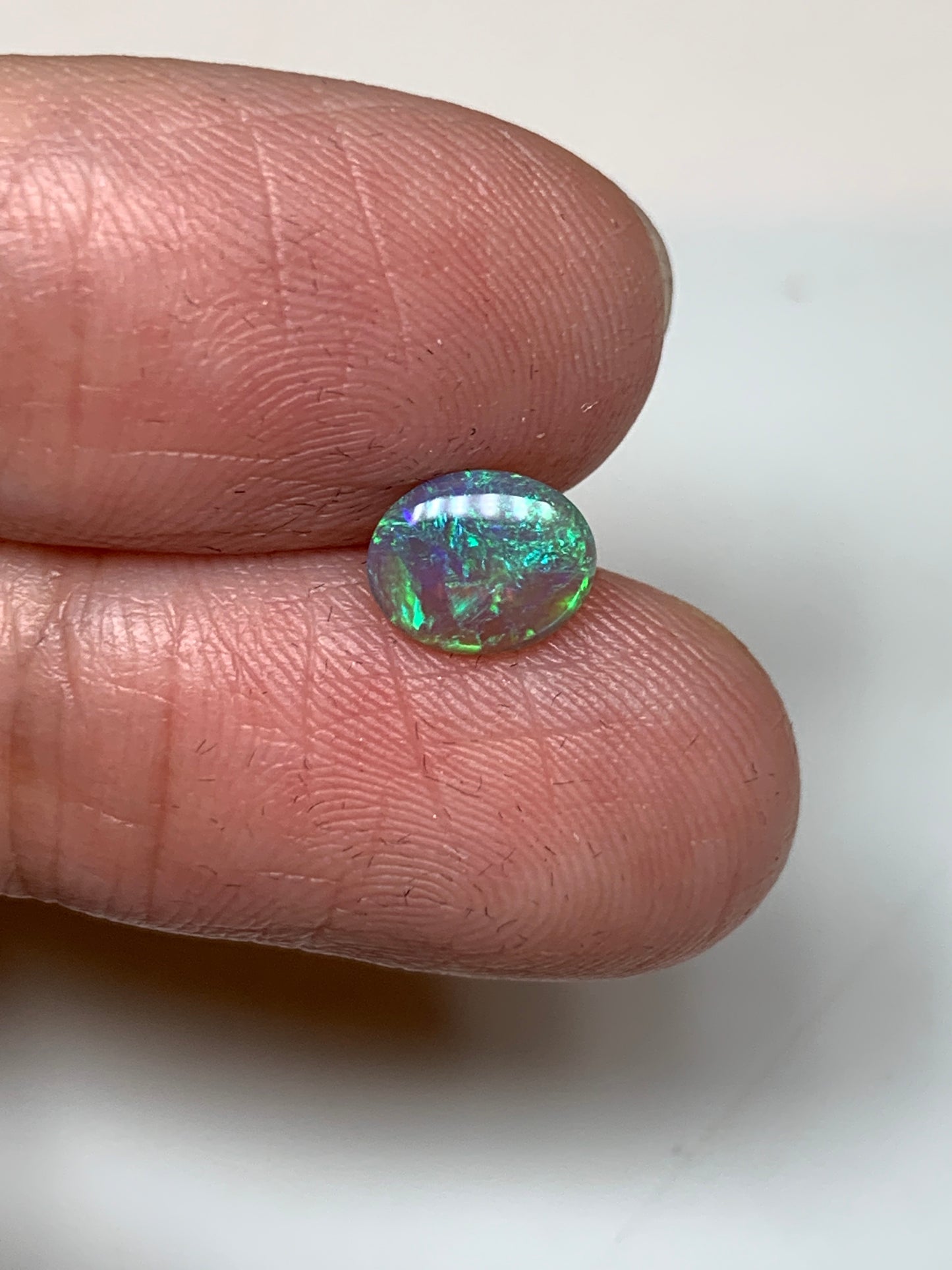 Vibrant Green. Lightning Ridge Opal. 0.56 Ct