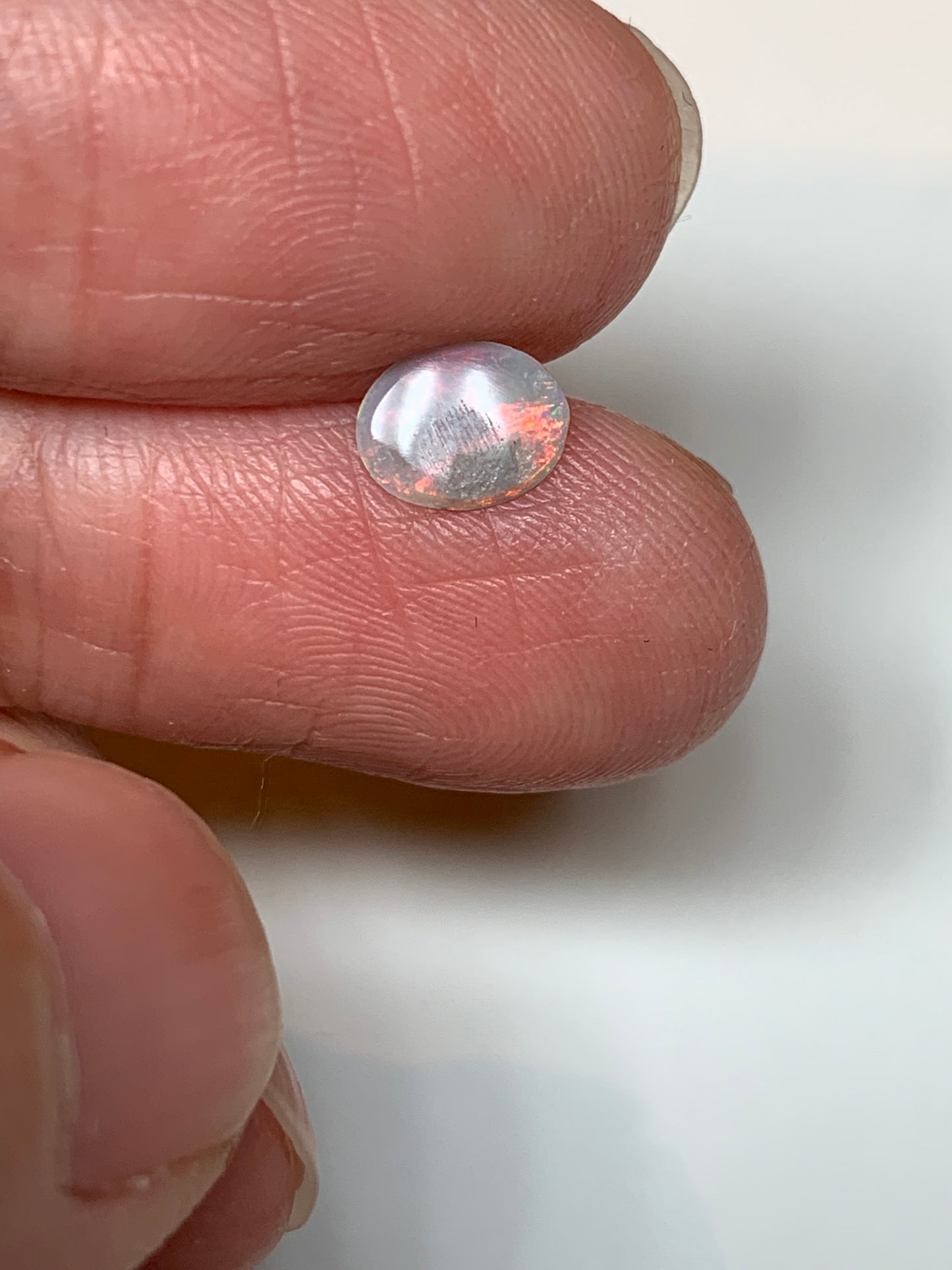 Vivid Flames. Lightning Ridge Opal Pair. 0.59 Ct