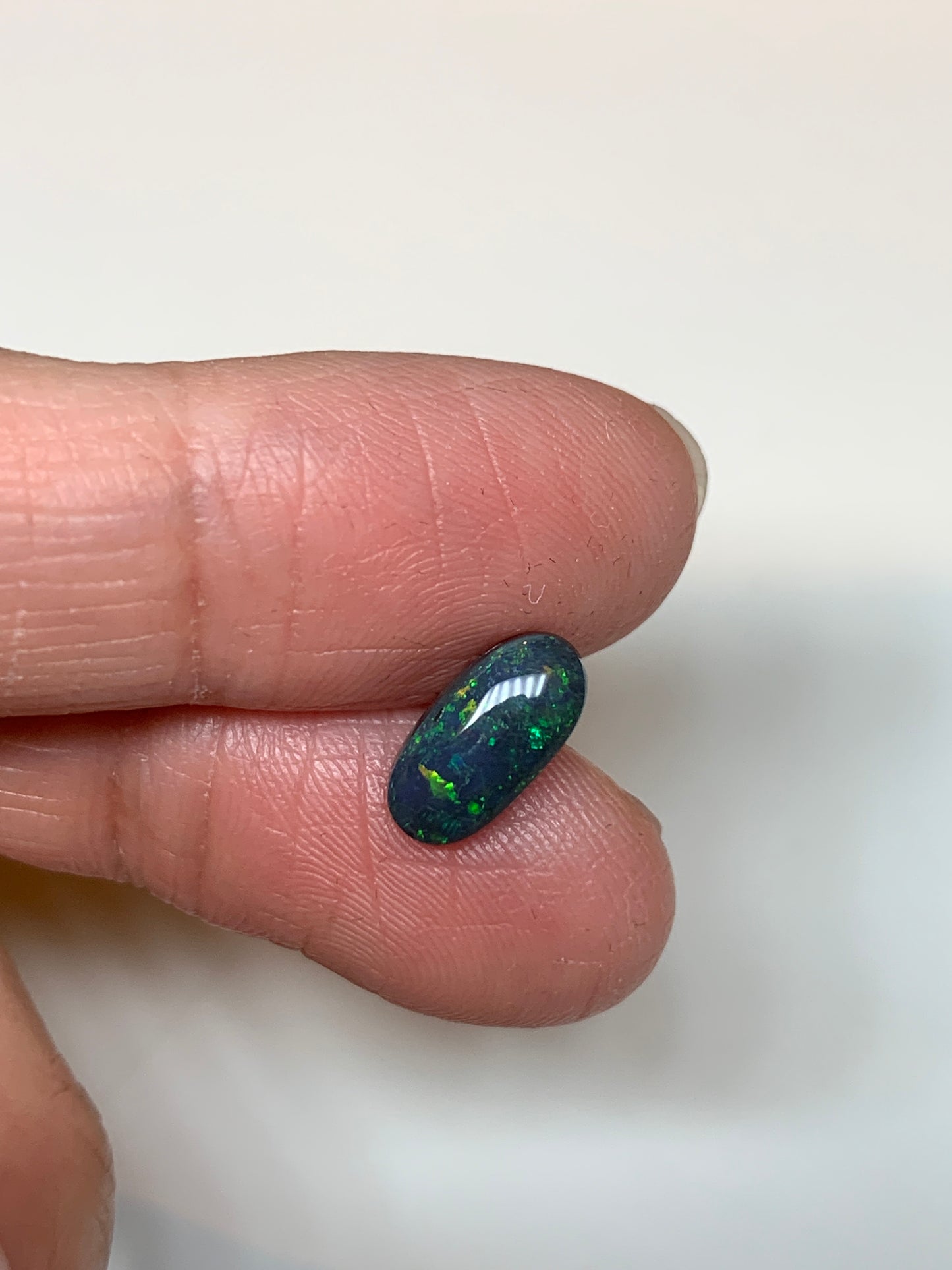 Green Galaxy. Lightning Ridge Black Opal. 1.15 Ct