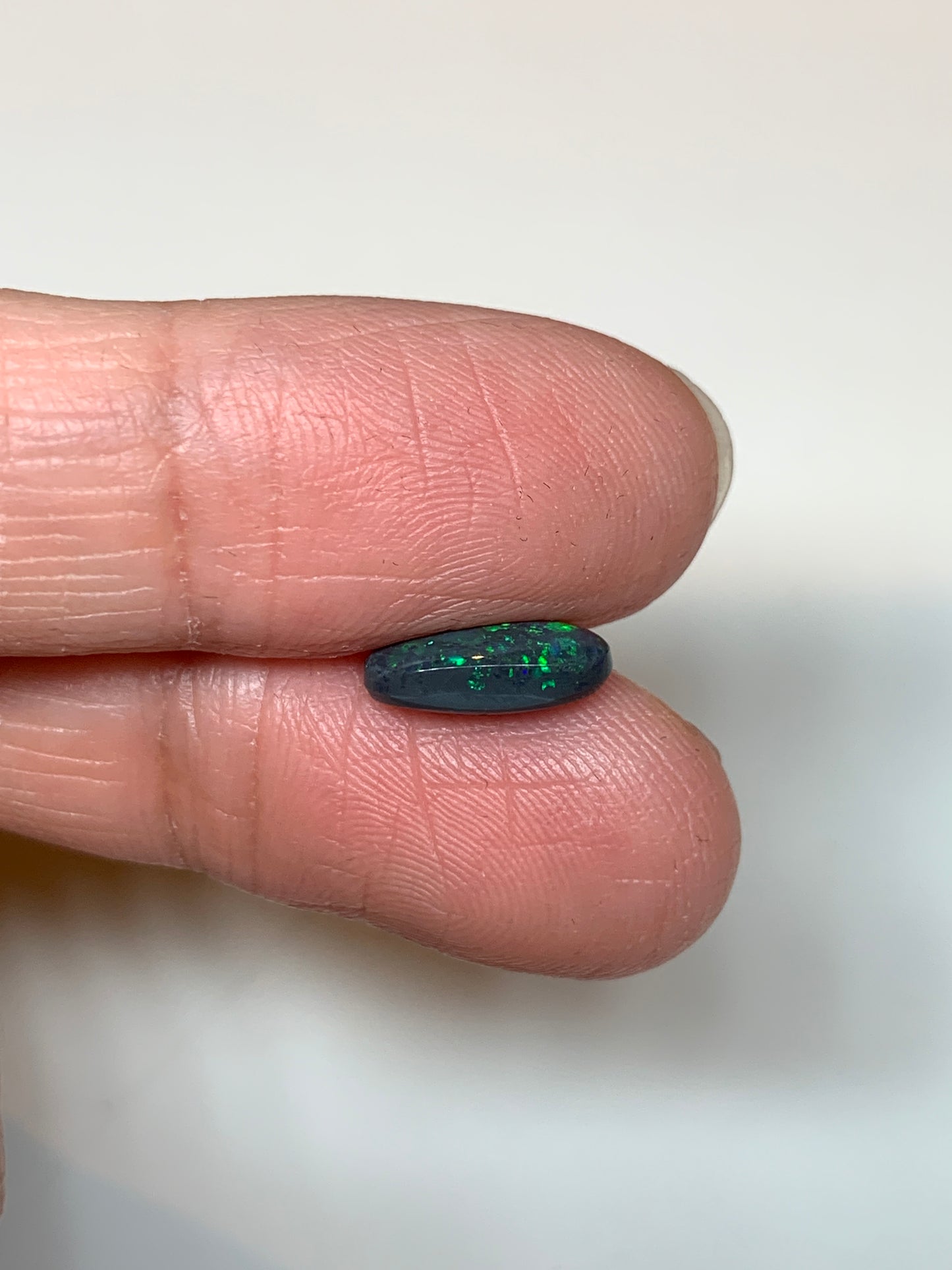 Green Galaxy. Lightning Ridge Black Opal. 1.15 Ct