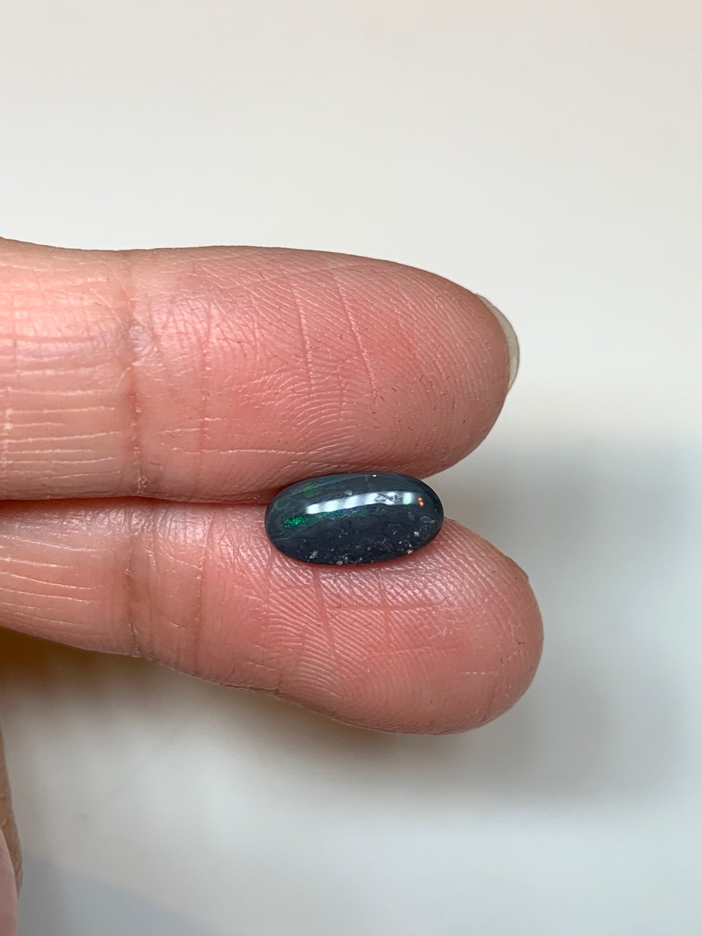 Green Galaxy. Lightning Ridge Black Opal. 1.15 Ct