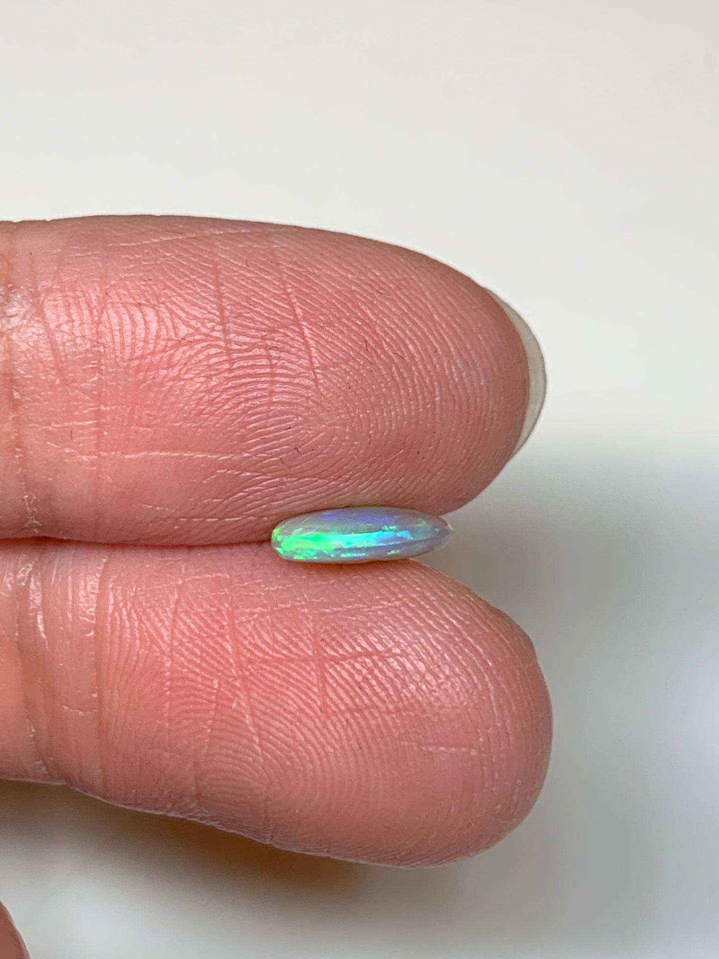Green Display. Lightning Ridge Crystal Opal. 0.72 Ct