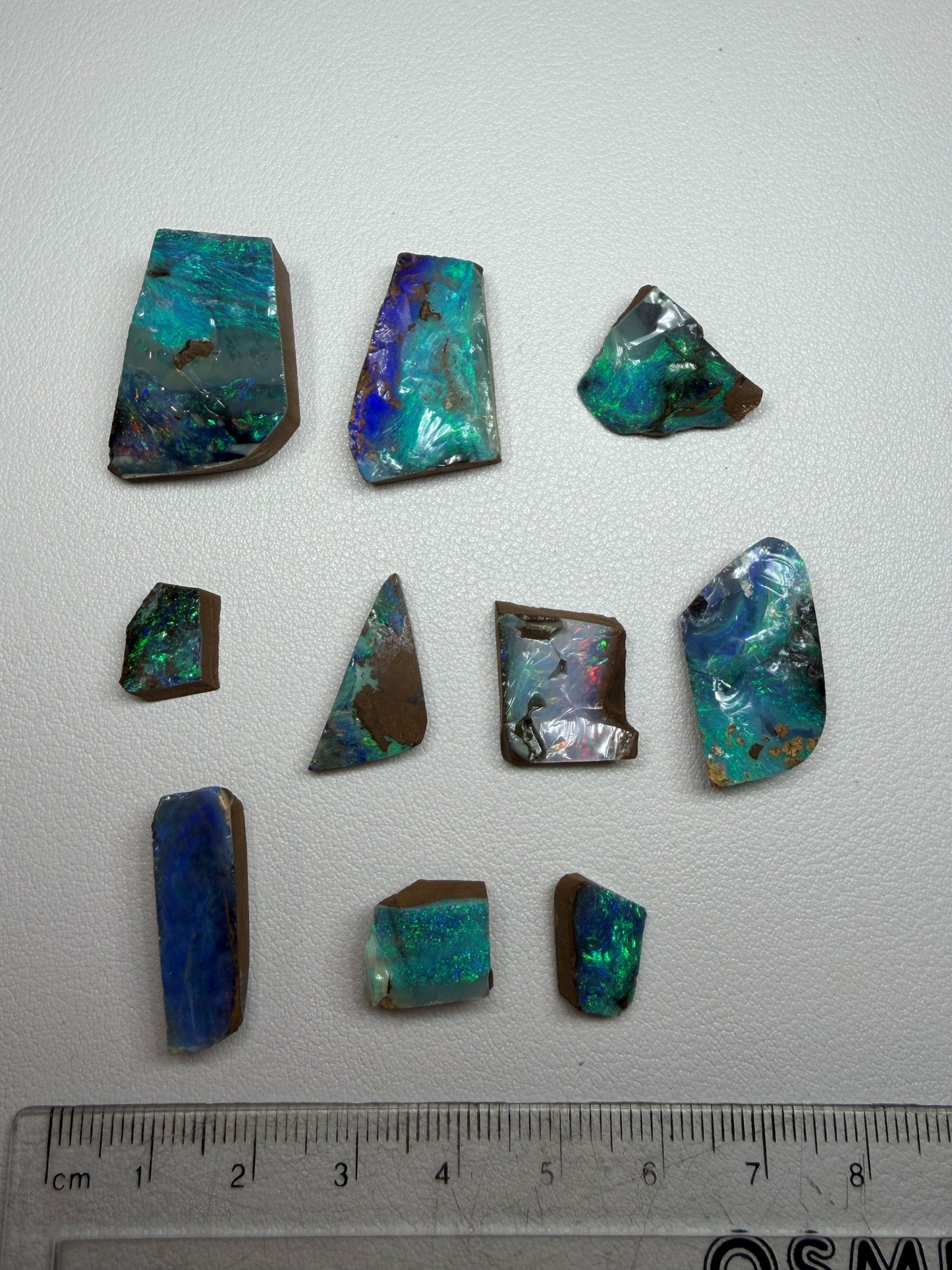 Parcel Opal Splits. 10 Pieces Natural Boulder Opal. 170 Carats
