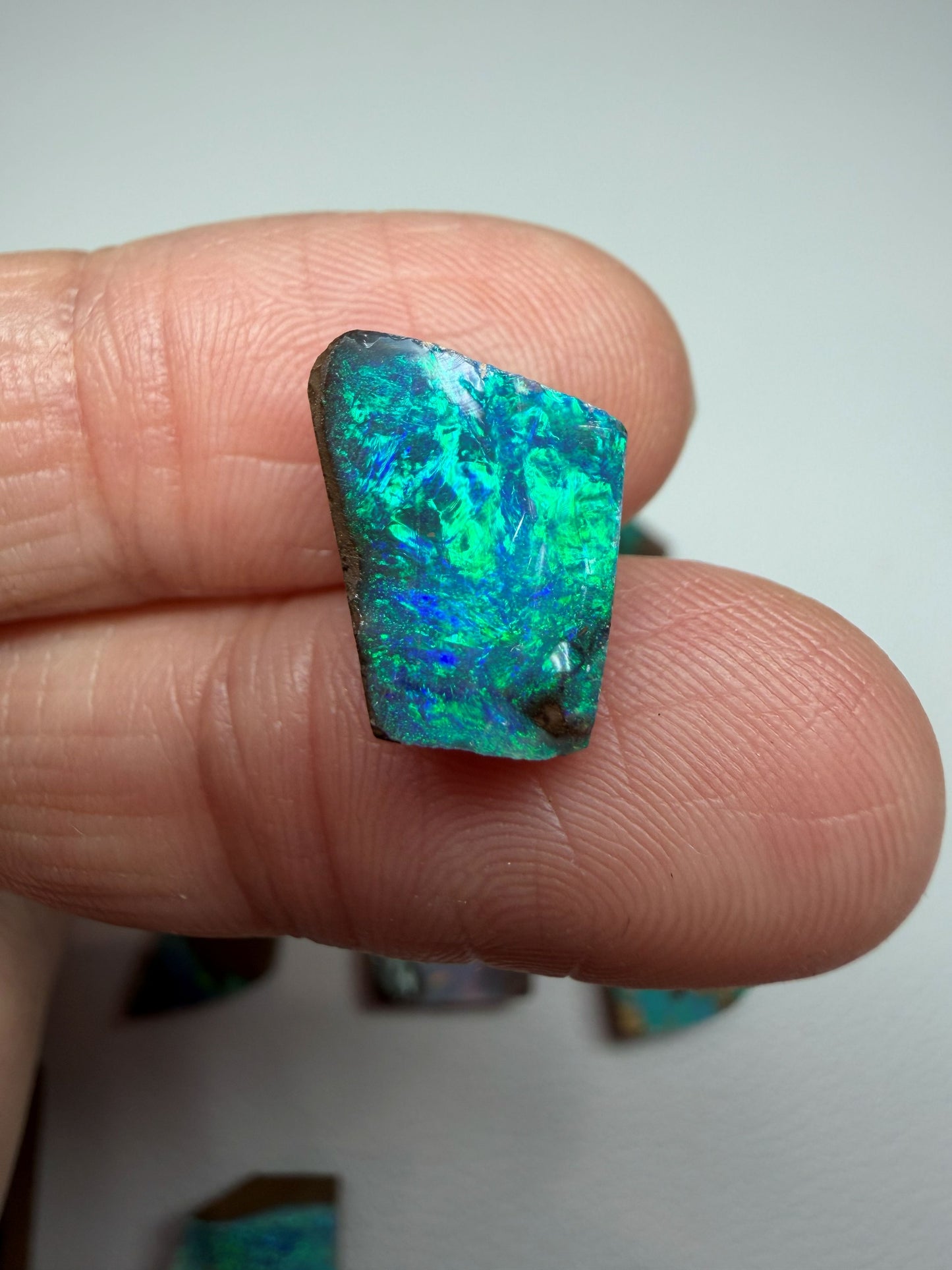 Parcel Opal Splits. 10 Pieces Natural Boulder Opal. 170 Carats