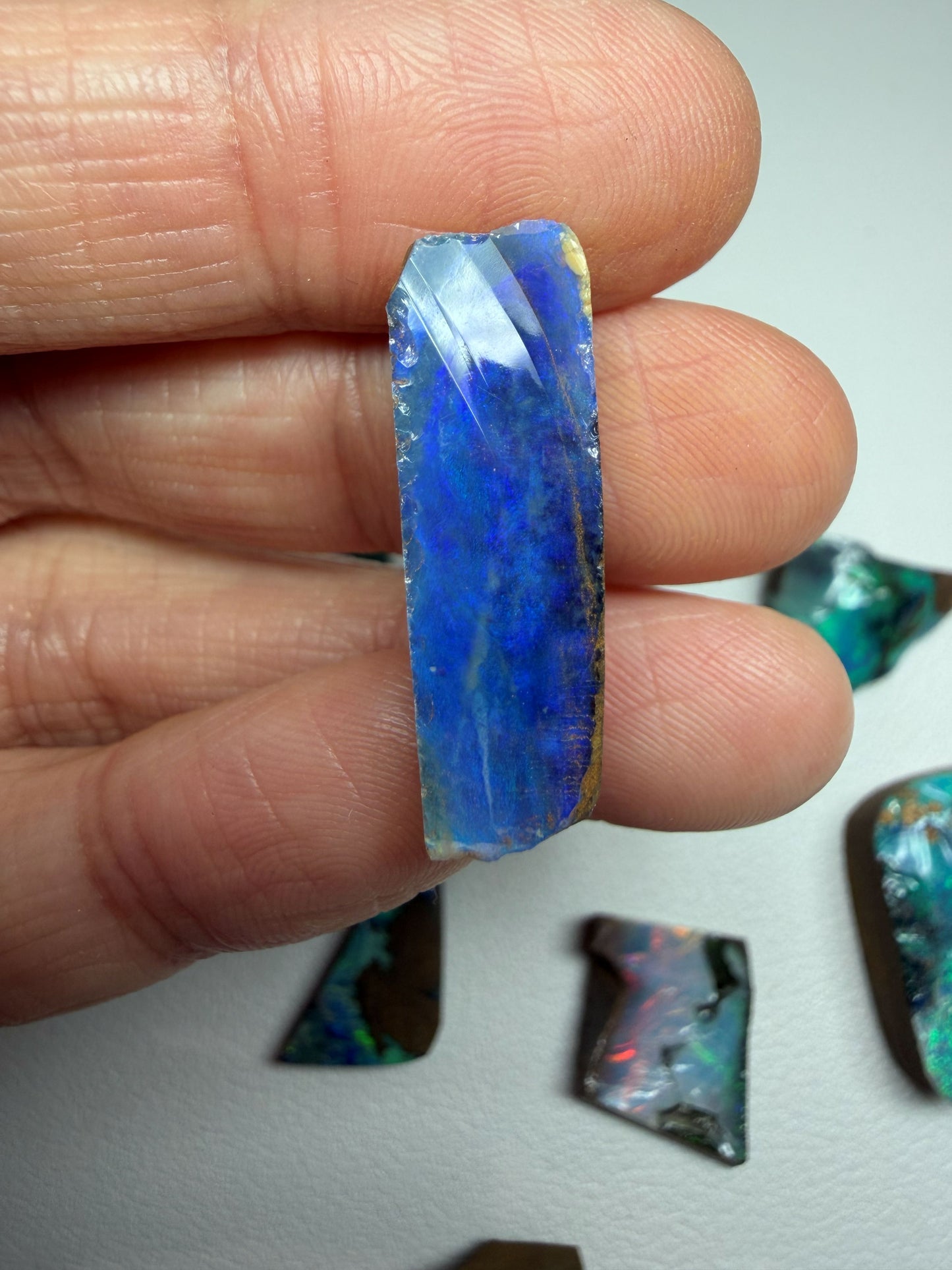 Parcel Opal Splits. 10 Pieces Natural Boulder Opal. 170 Carats