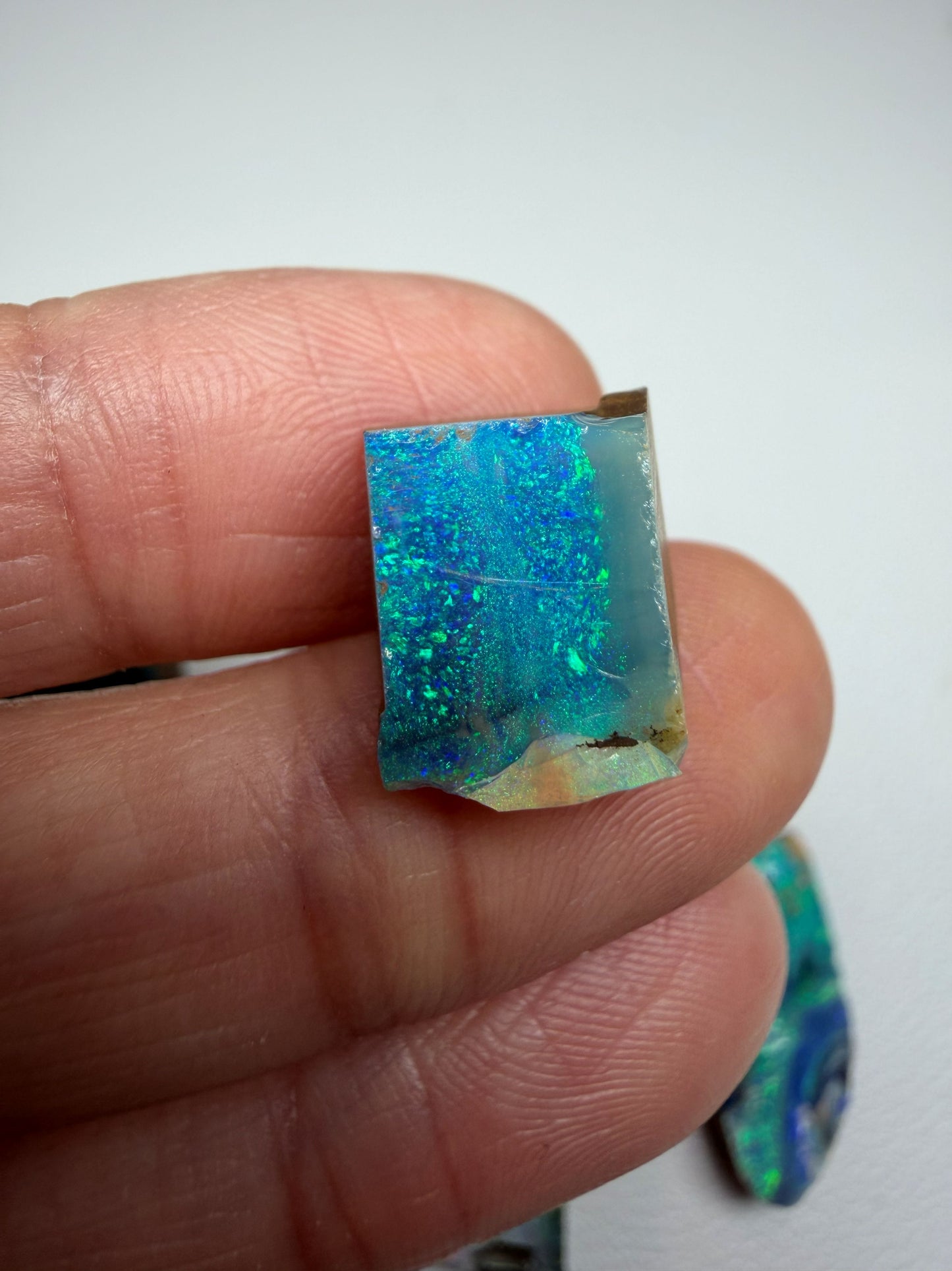 Parcel Opal Splits. 10 Pieces Natural Boulder Opal. 170 Carats