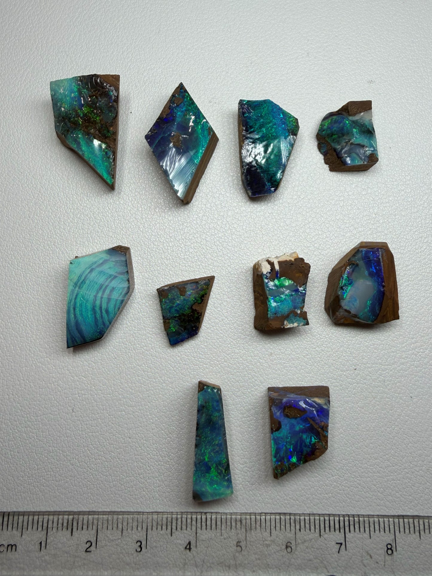 Parcel Opal Splits. 10 Pieces Natural Boulder Opal. 175 Carats
