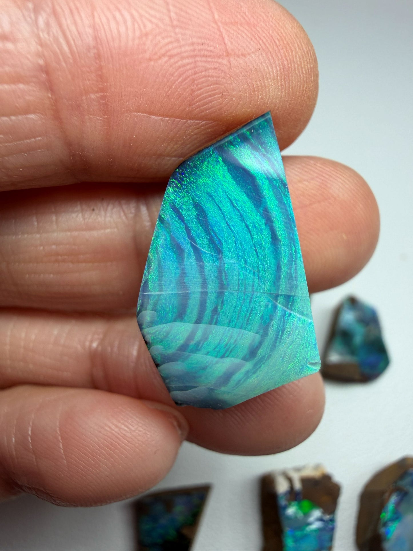 Parcel Opal Splits. 10 Pieces Natural Boulder Opal. 175 Carats