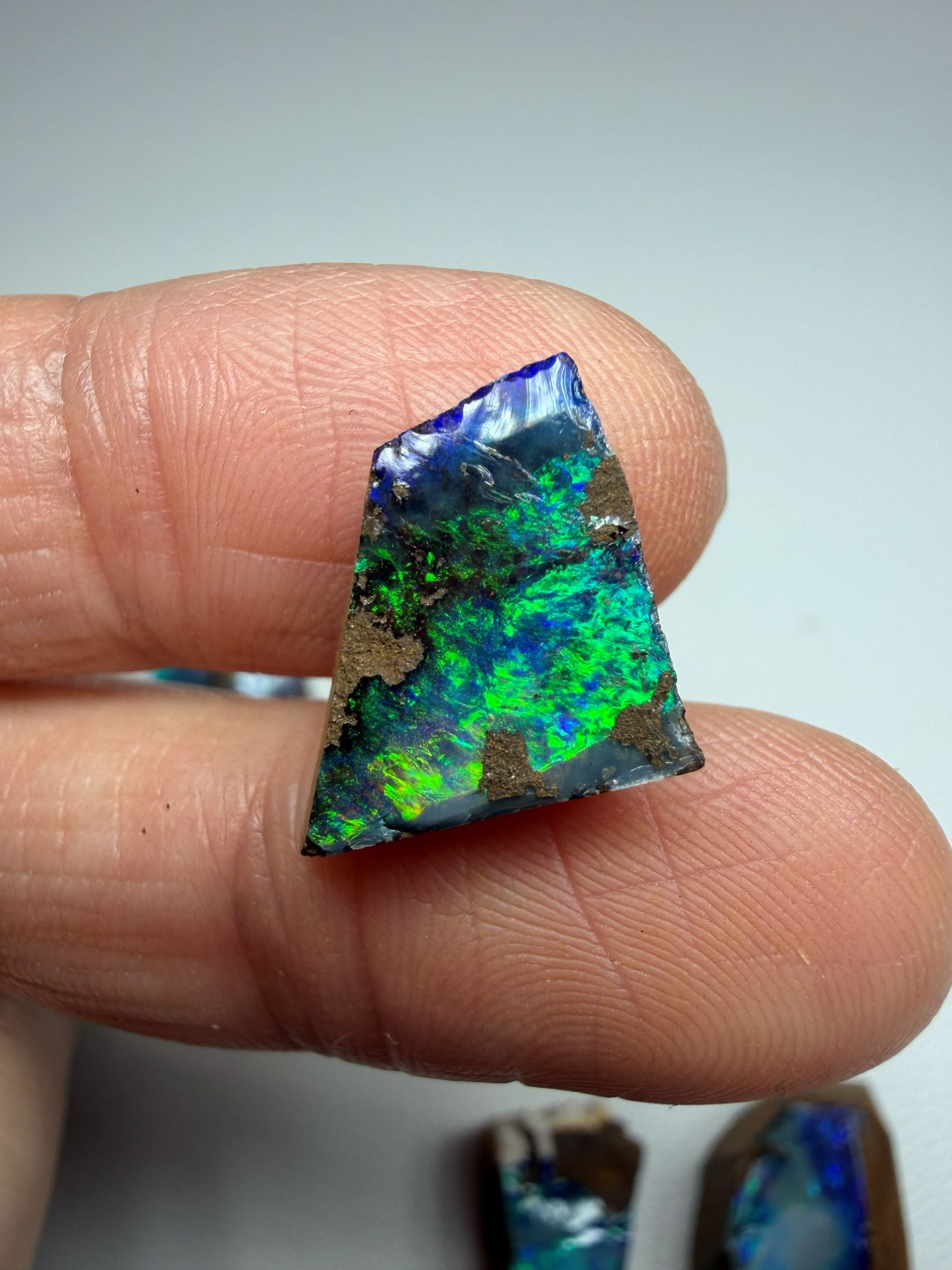 Parcel Opal Splits. 10 Pieces Natural Boulder Opal. 175 Carats