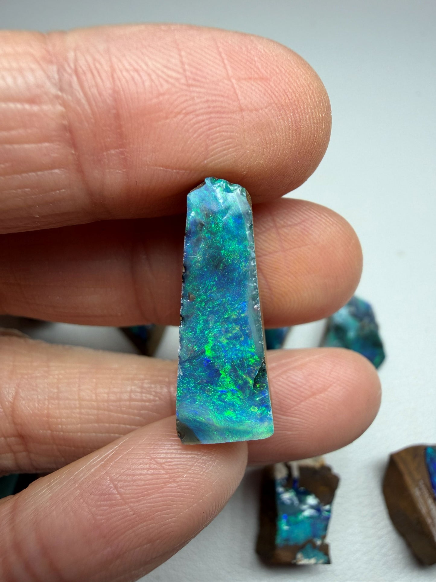 Parcel Opal Splits. 10 Pieces Natural Boulder Opal. 175 Carats