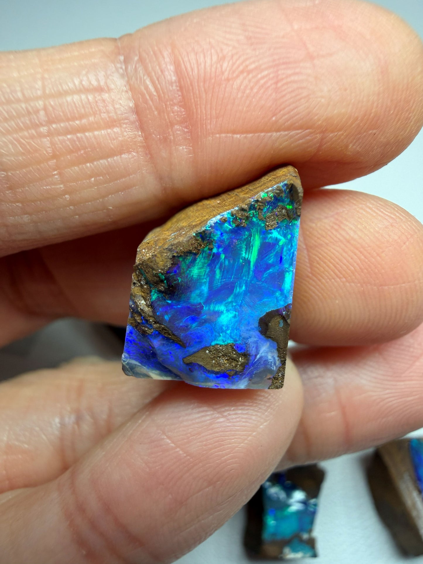 Parcel Opal Splits. 10 Pieces Natural Boulder Opal. 175 Carats