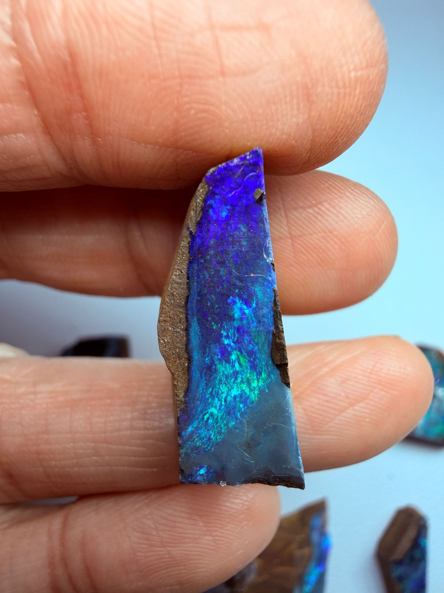 Parcel Opal Splits. 10 Pieces Natural Boulder Opal. 235 Carats
