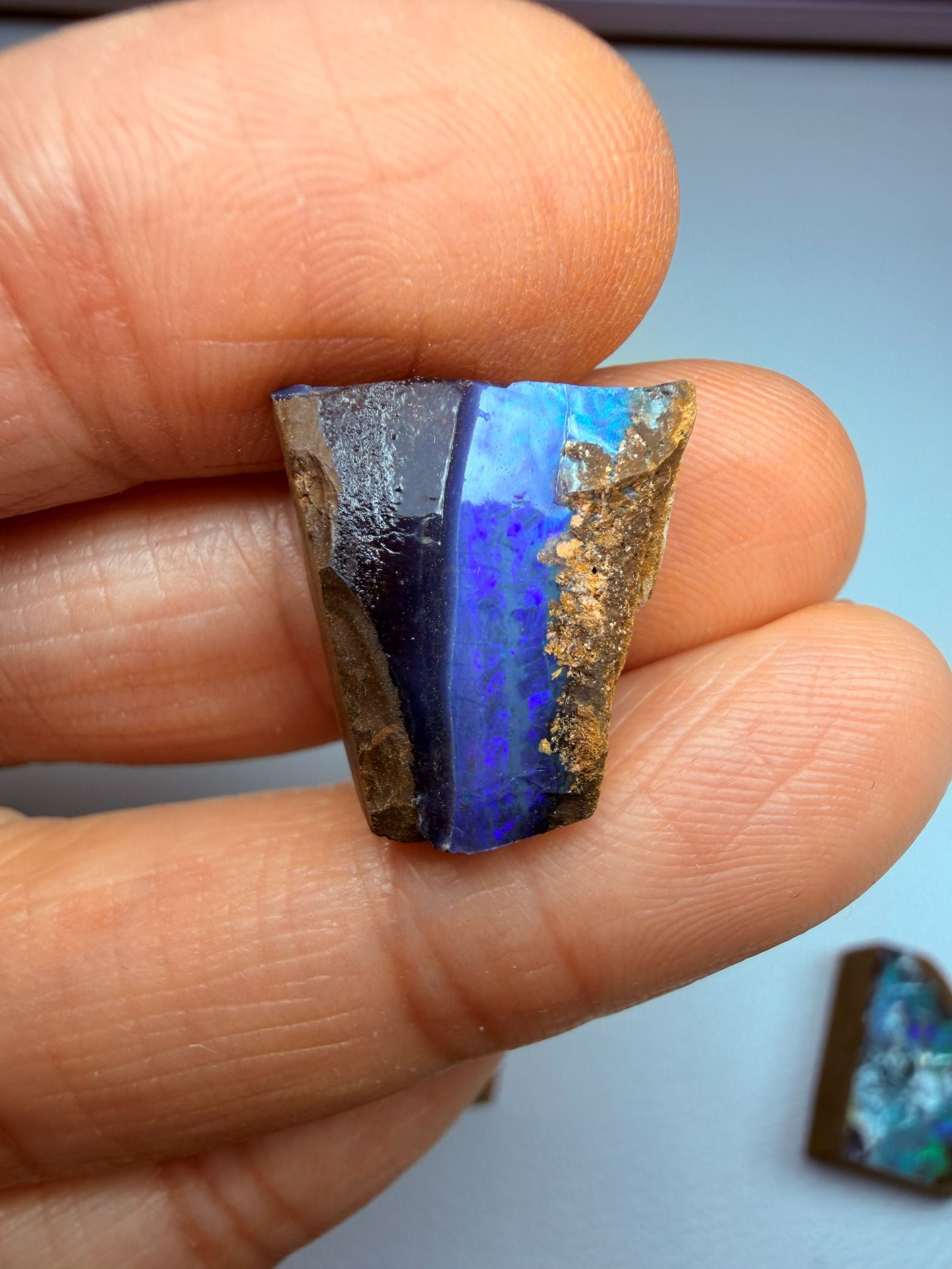 Parcel Opal Splits. 10 Pieces Natural Boulder Opal. 235 Carats