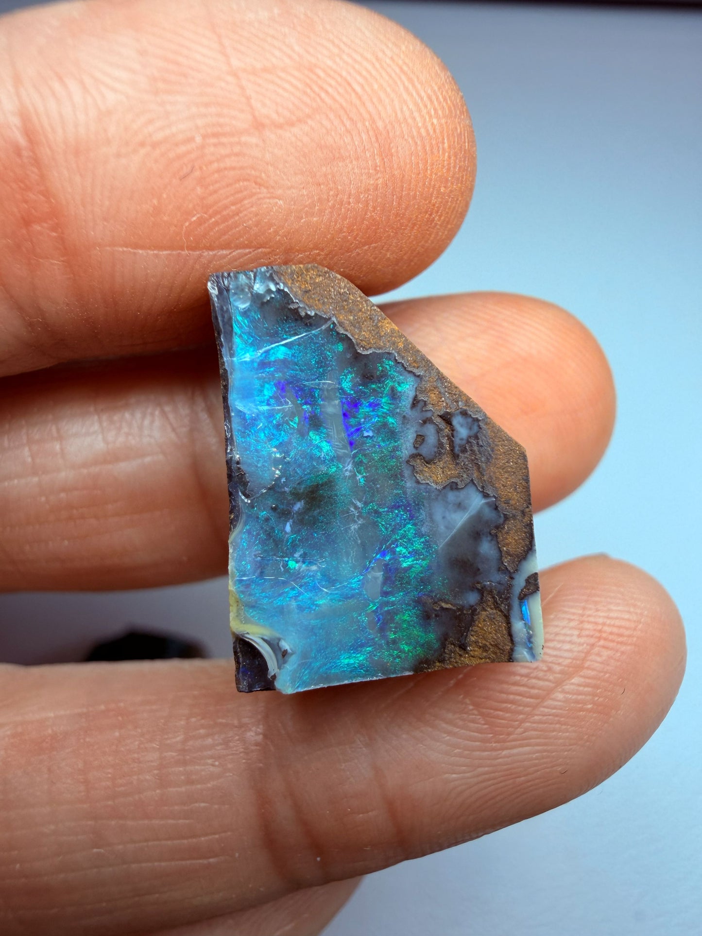 Parcel Opal Splits. 10 Pieces Natural Boulder Opal. 235 Carats