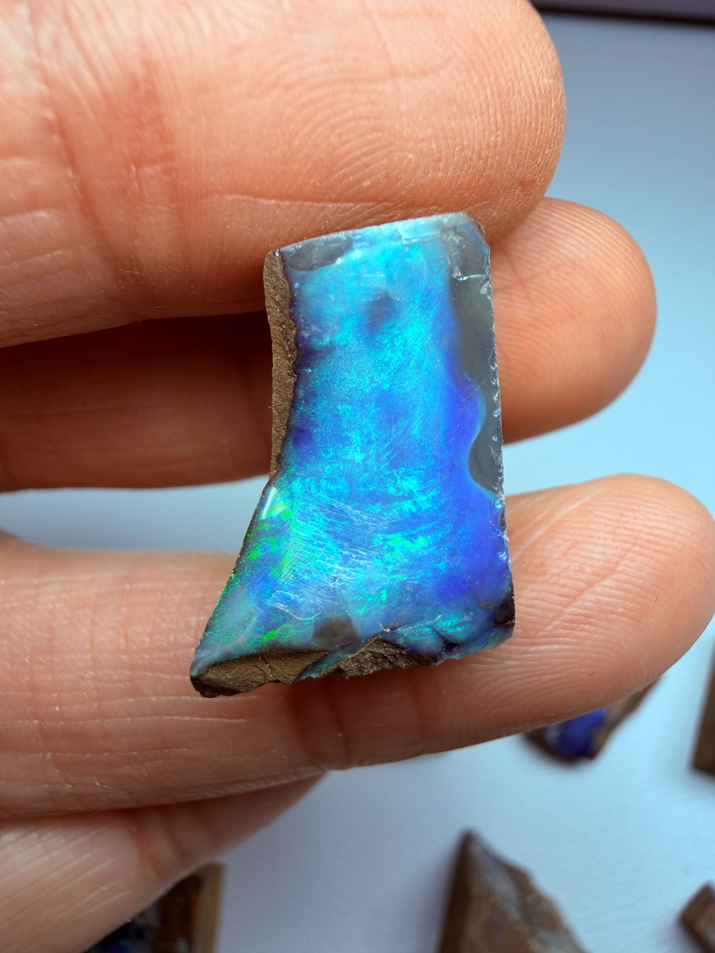 Parcel Opal Splits. 10 Pieces Natural Boulder Opal. 235 Carats