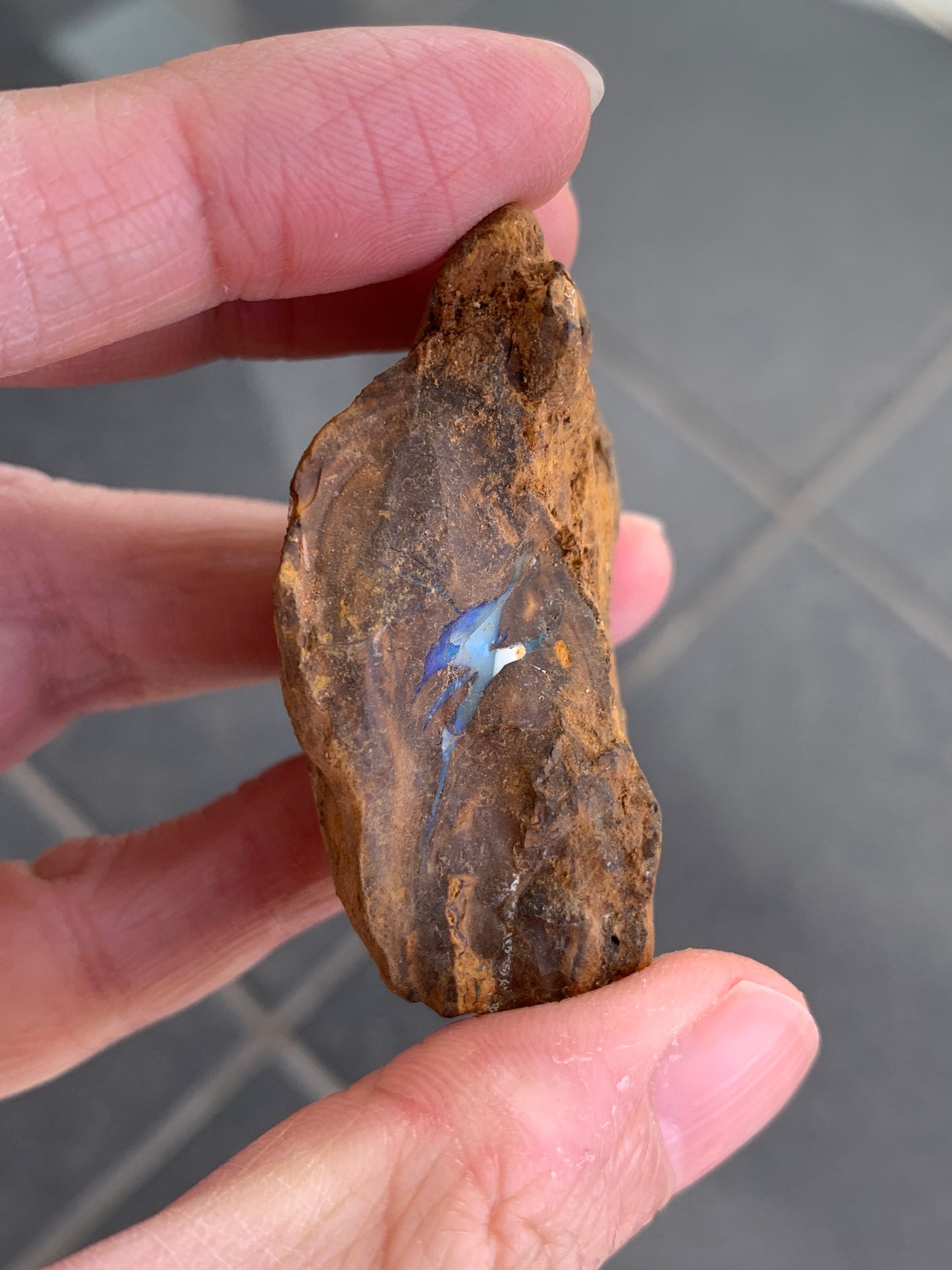 Bargain Parcel of 3 Green Rough Boulder Opal Rocks. 95 Grams.