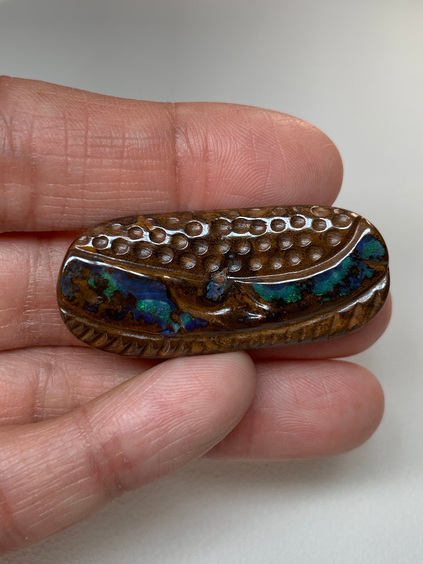 Tribal Shields. Solid Boulder Opal Pair. 83.42 Ct