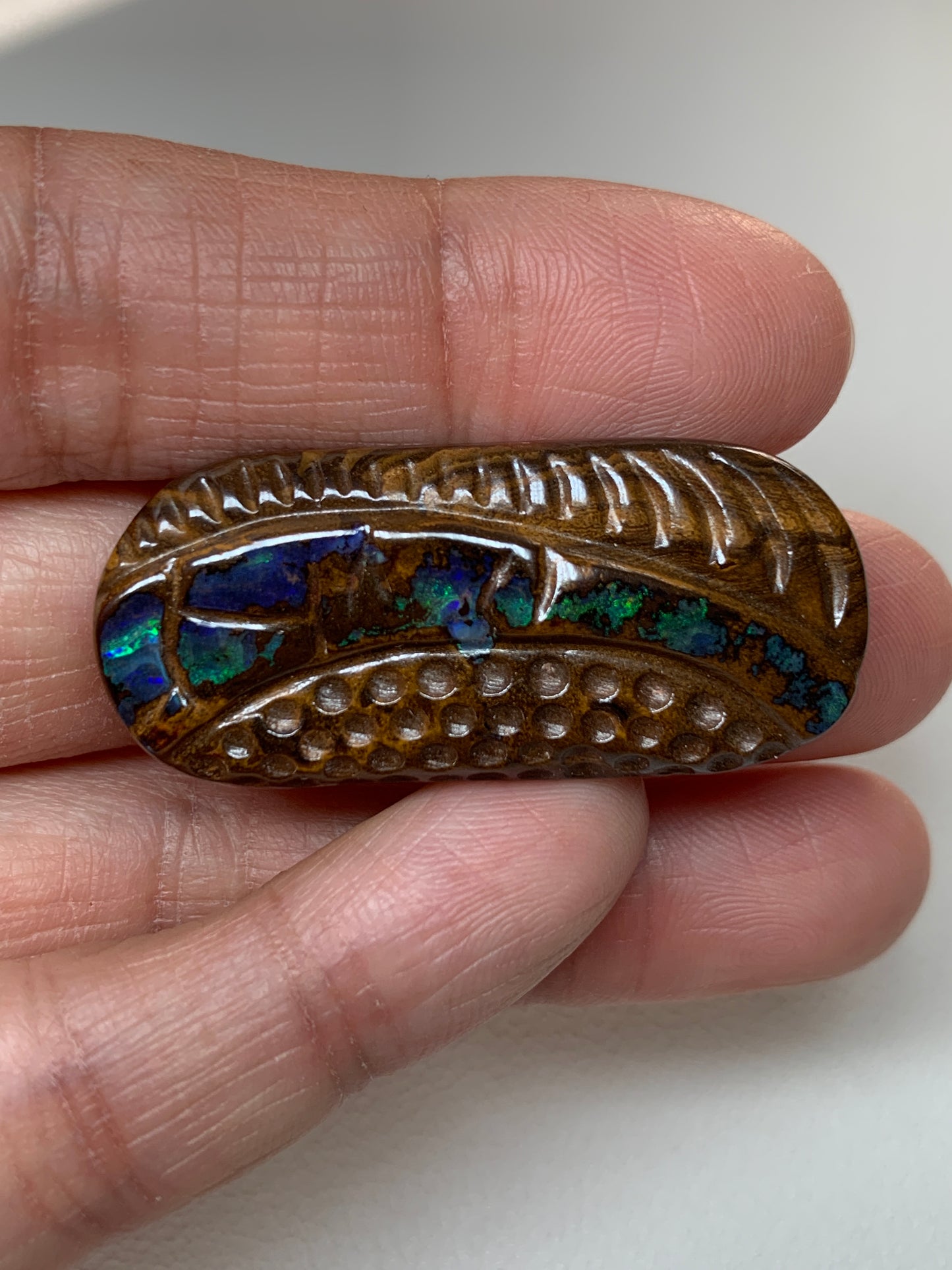 Tribal Shields. Solid Boulder Opal Pair. 83.42 Ct