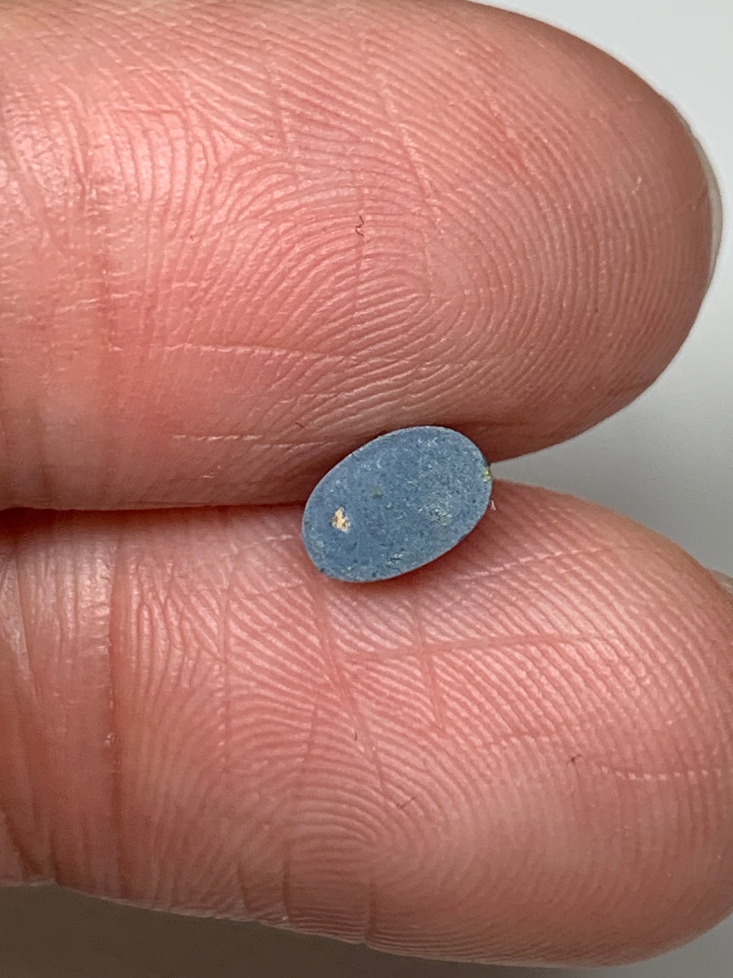 Emerald Flash. Lightning Ridge Doublet Black Opal. 0.50 Ct