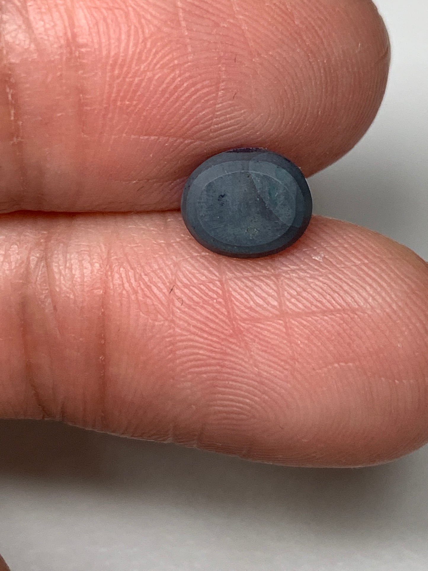 Ocean Delight. Lightning Ridge Doublet Black Opal. 1.08 Ct