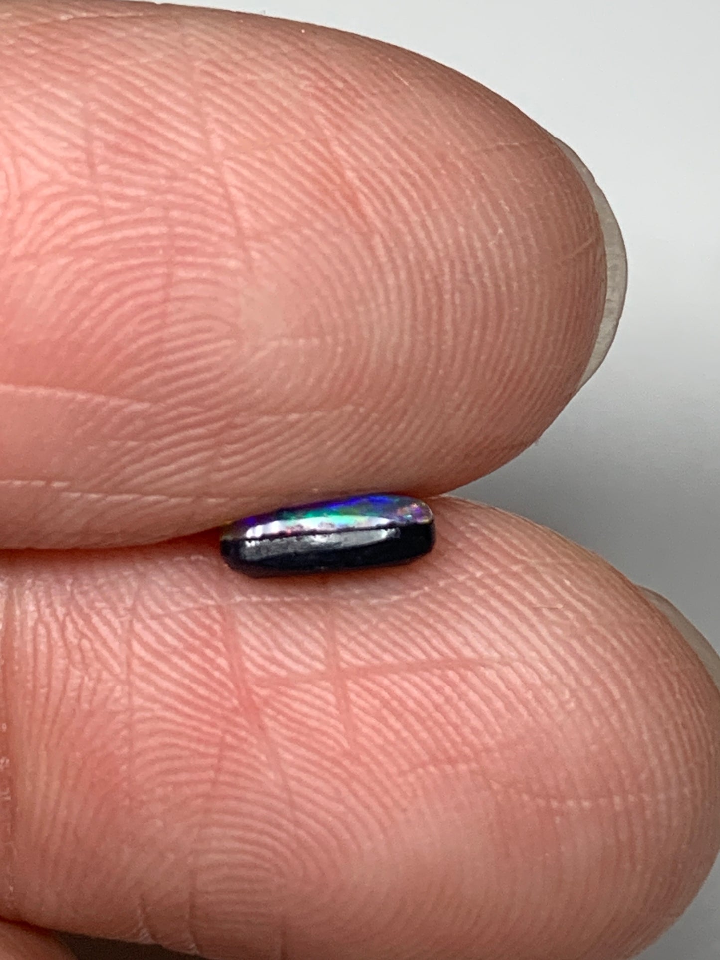 All About Red. Lightning Ridge Doublet Black Opal. 0.30 Ct
