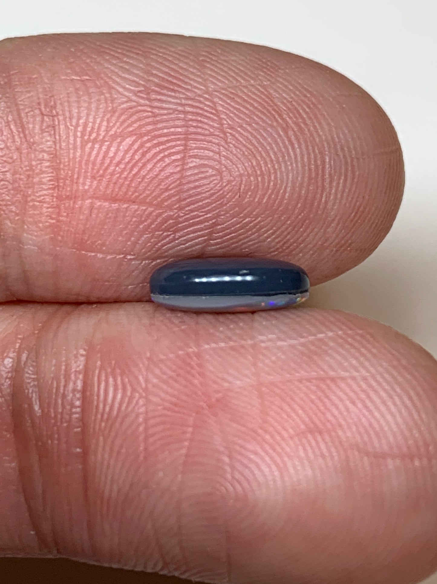Full Red. Lightning Ridge Doublet Black Opal. 0.93 Ct