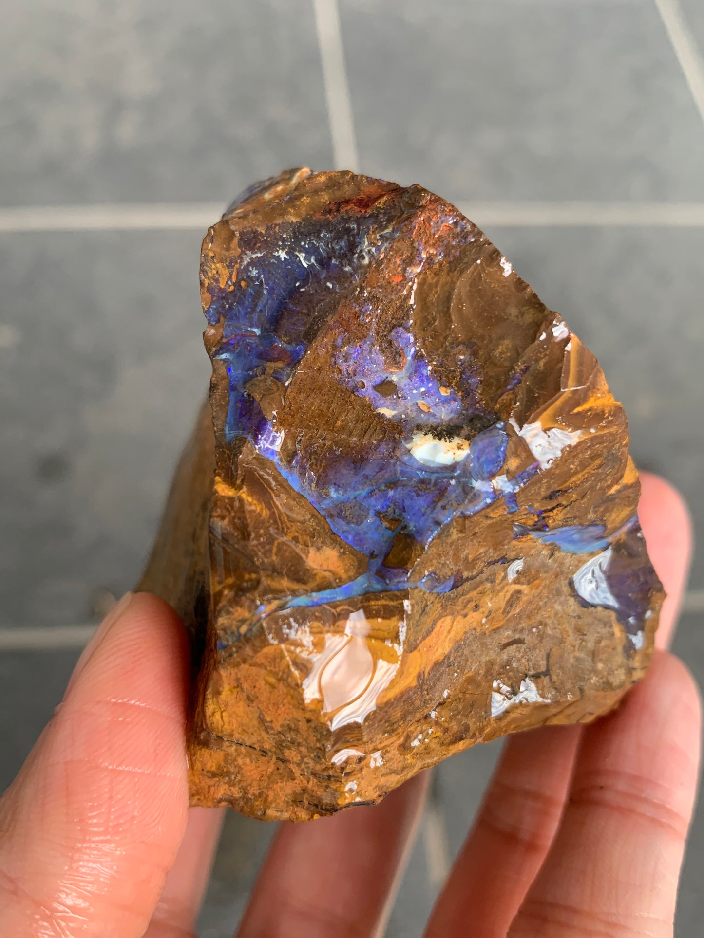 Bonus Rock + Purple Rocks. Rough Boulder Opal. 479 Grams.