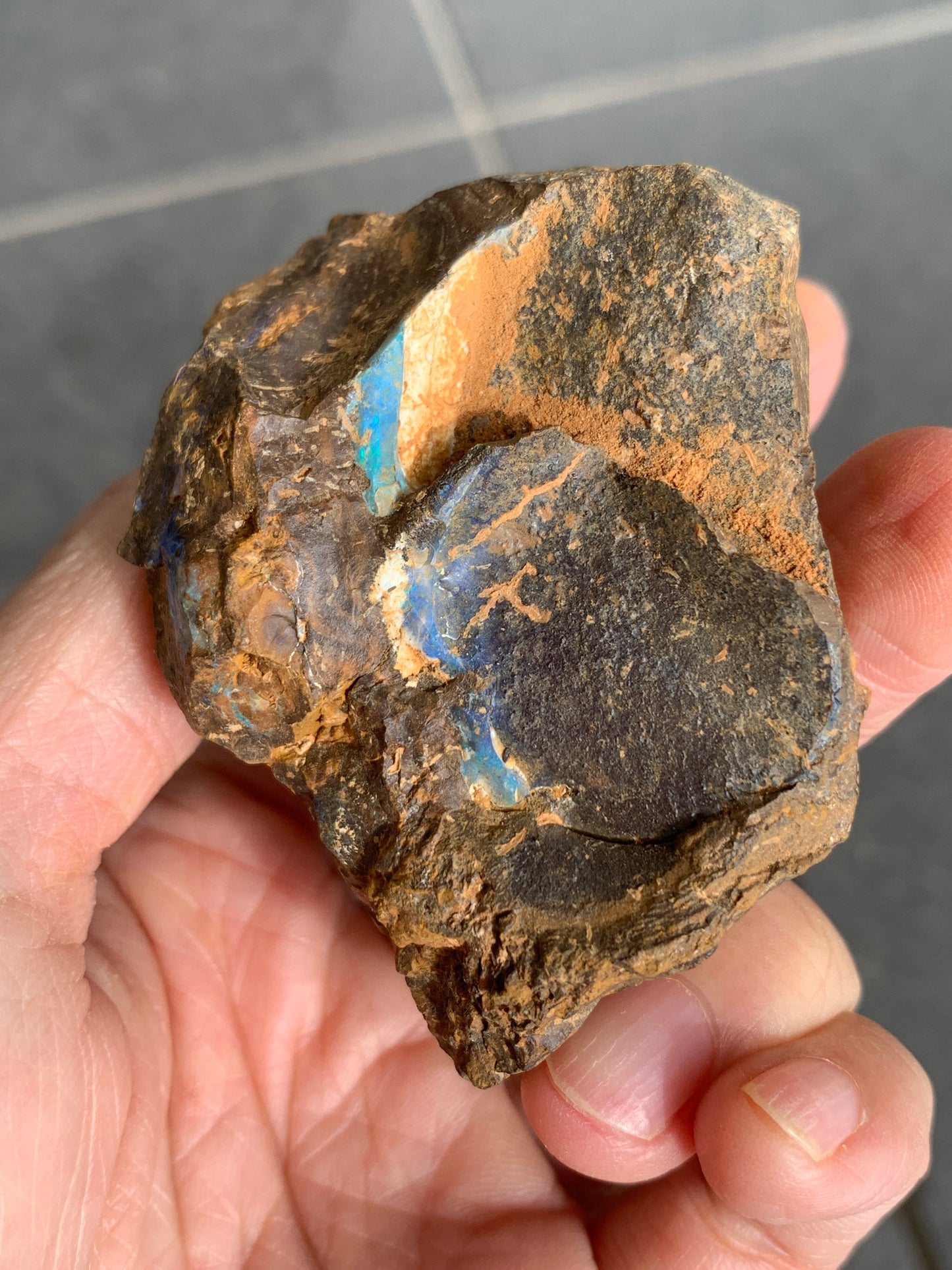 Green Rewards. Rough Boulder Opal Set of Two. 340 Grams.