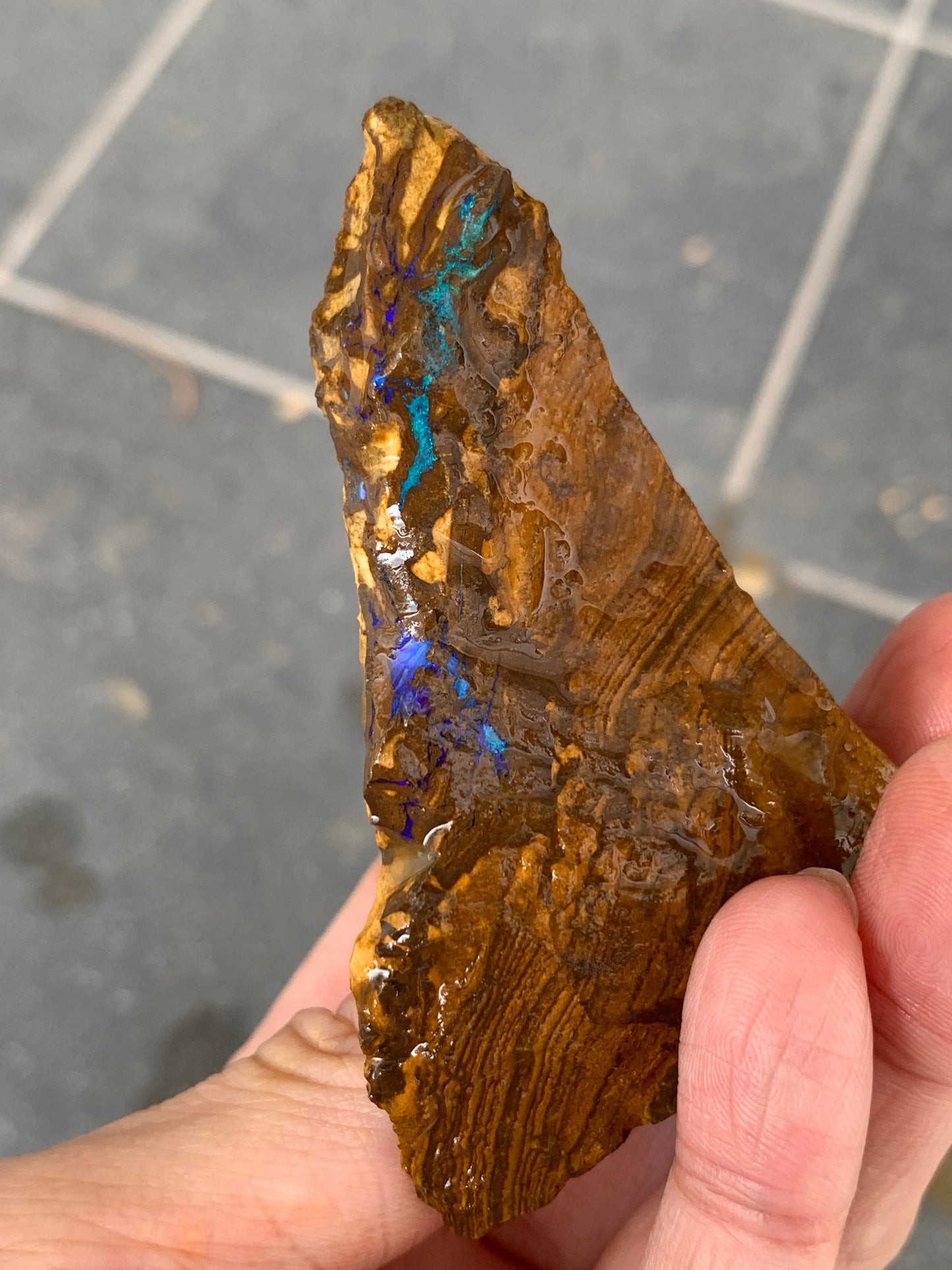 Take Five. Rough Boulder Opal Rocks. 357 Grams.