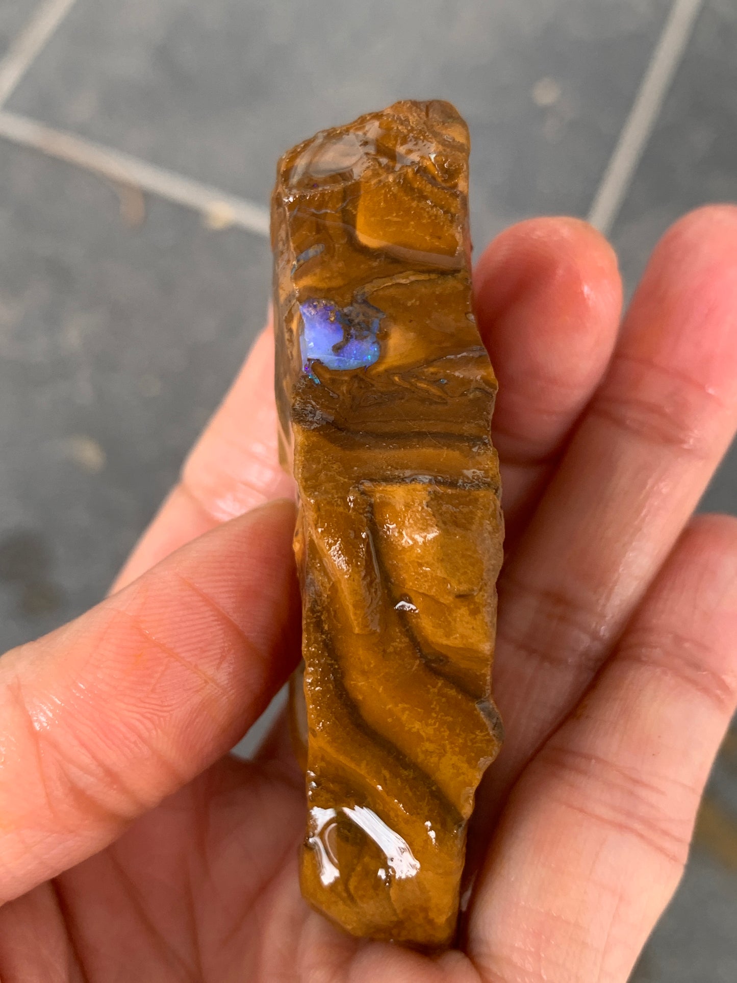 Take Five. Rough Boulder Opal Rocks. 357 Grams.