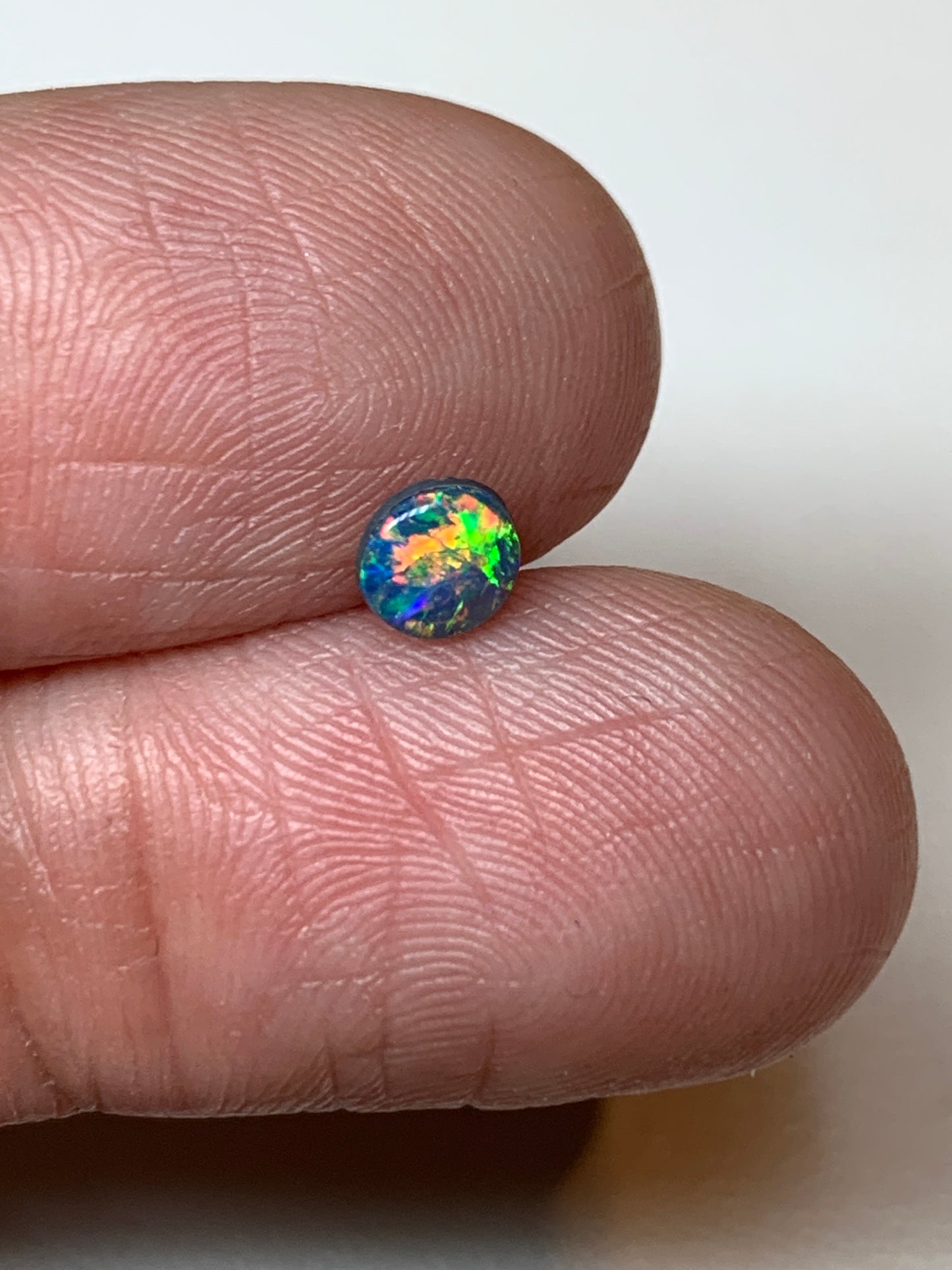 Autumn Spray. Lightning Ridge Doublet Black Opal. 0.25 Ct