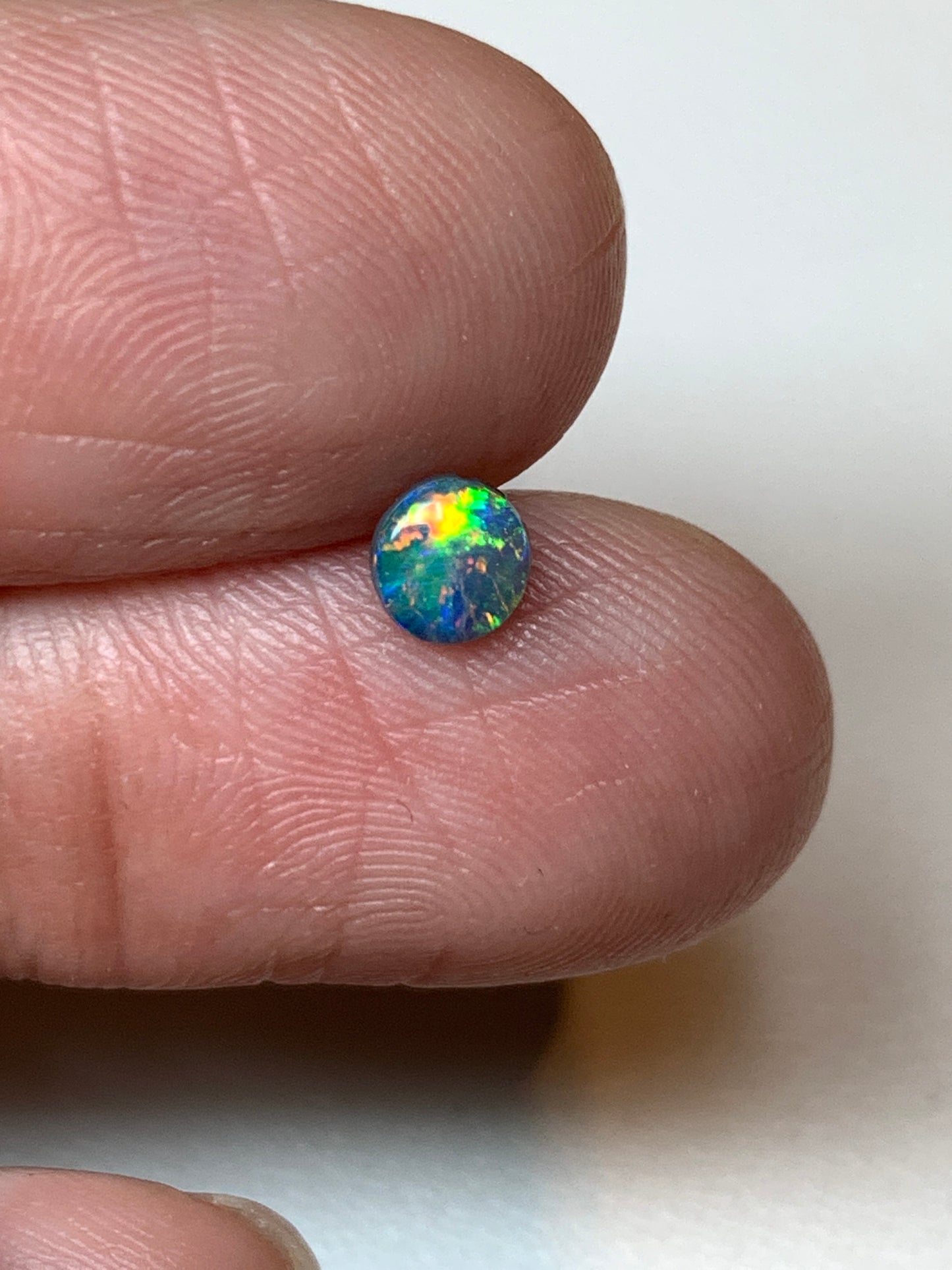 Autumn Spray. Lightning Ridge Doublet Black Opal. 0.25 Ct