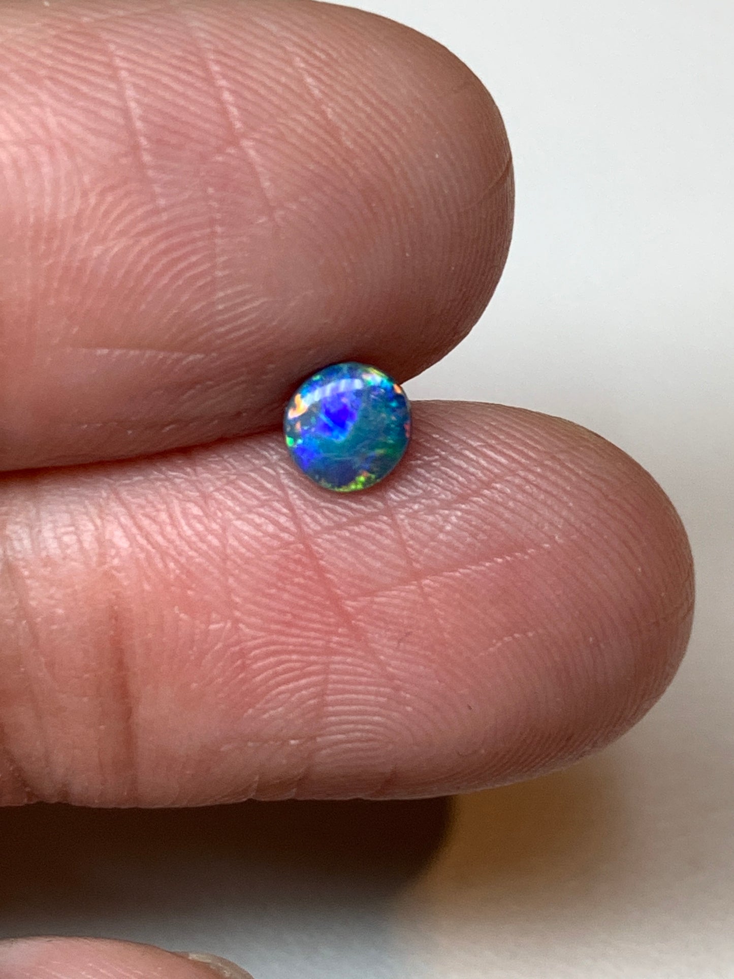 Autumn Spray. Lightning Ridge Doublet Black Opal. 0.25 Ct