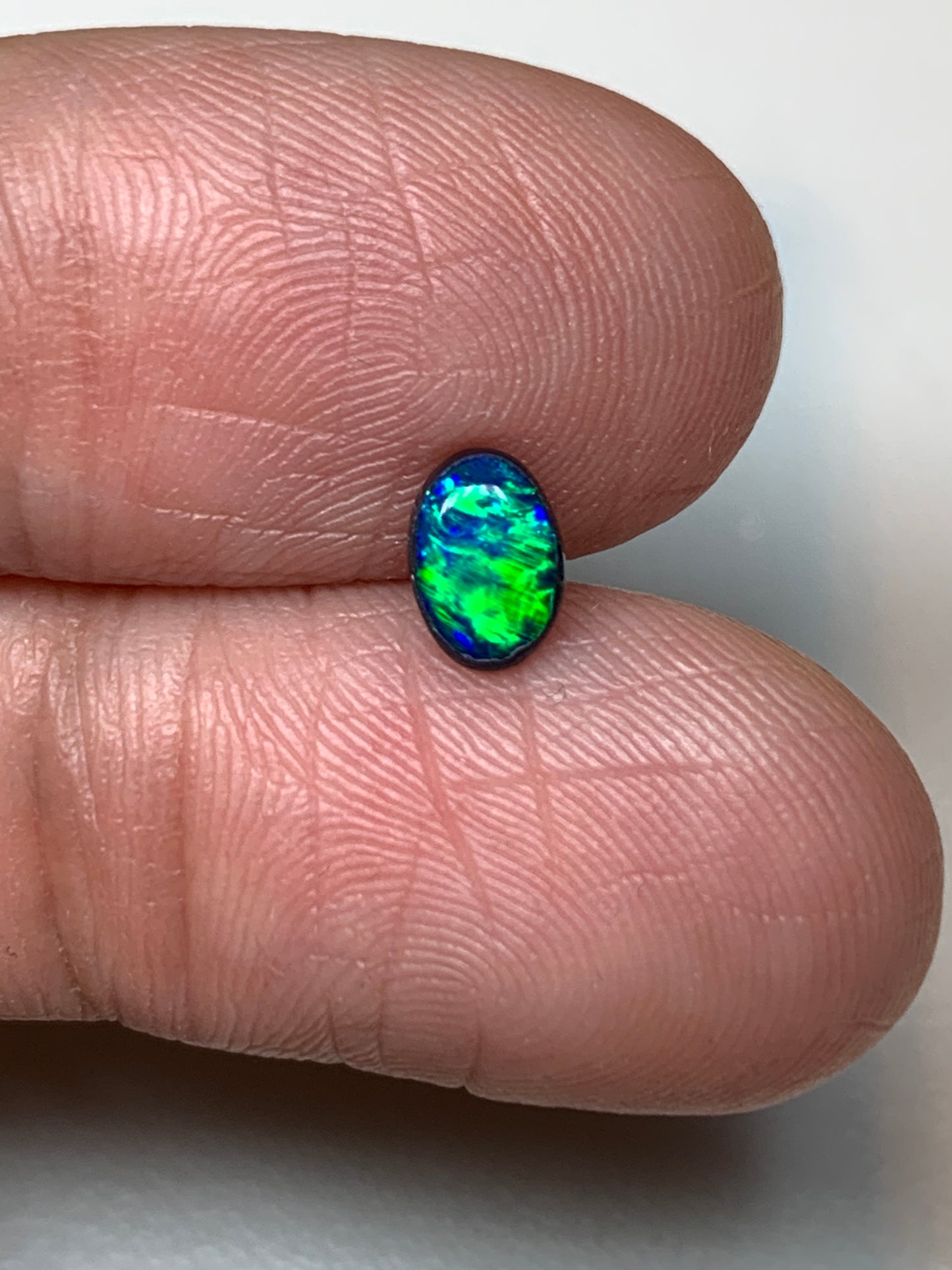 Mix n Match. Lightning Ridge Doublet Black Opal Set. 0.70 Ct