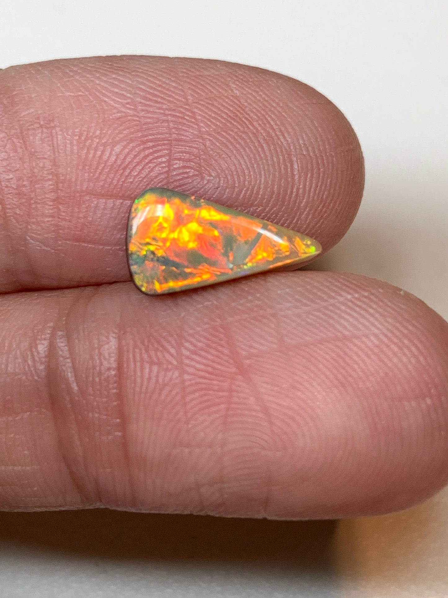 Golden Triangle. Solid Boulder Opal. 1.45 Ct