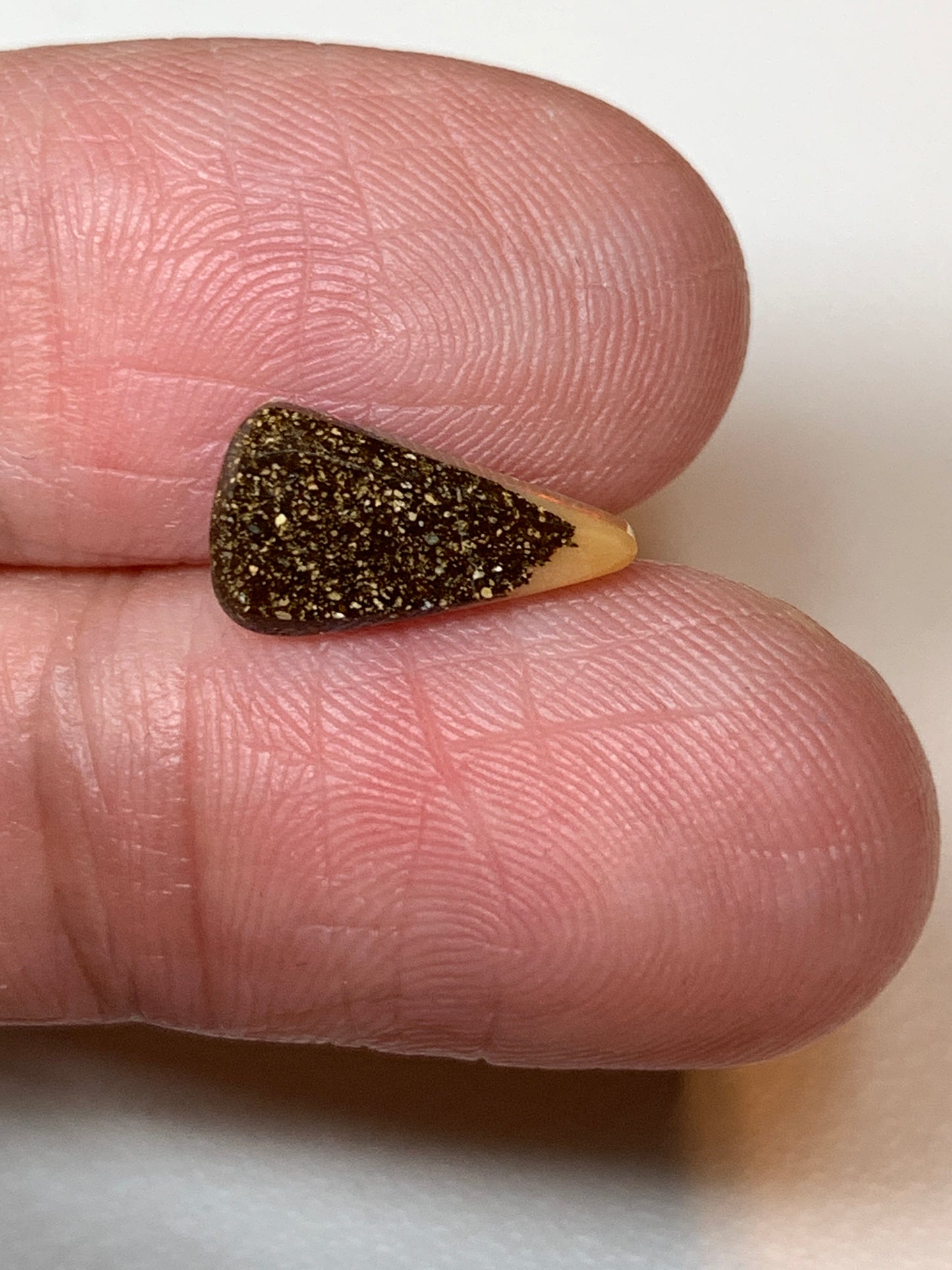 Golden Triangle. Solid Boulder Opal. 1.45 Ct