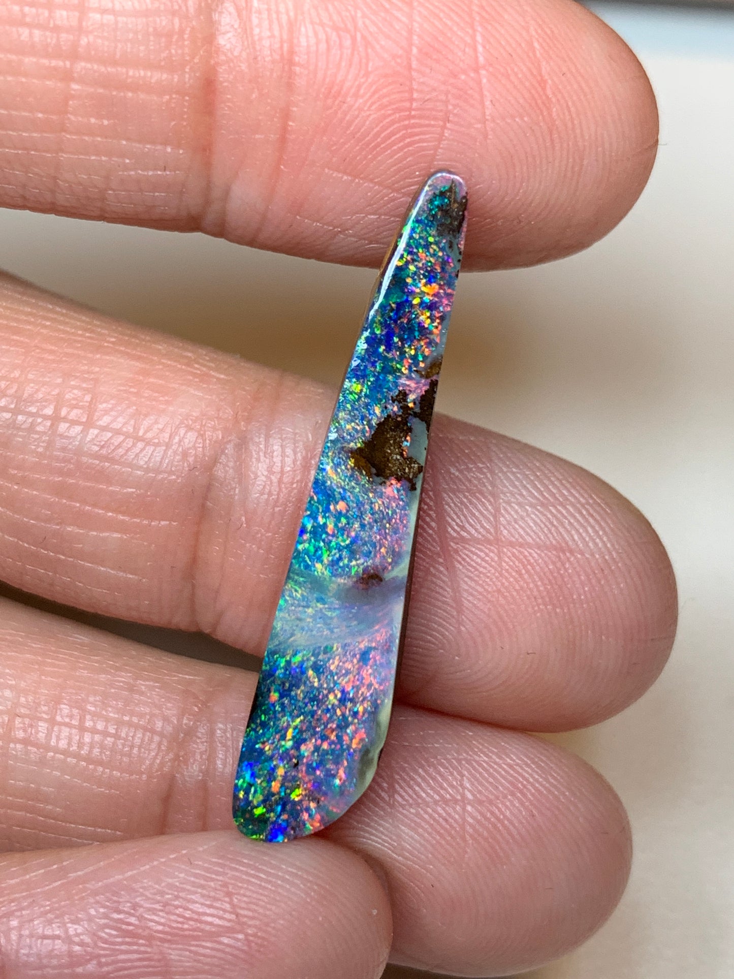 Star Clusters. Solid Boulder Opal. 8.30 Ct