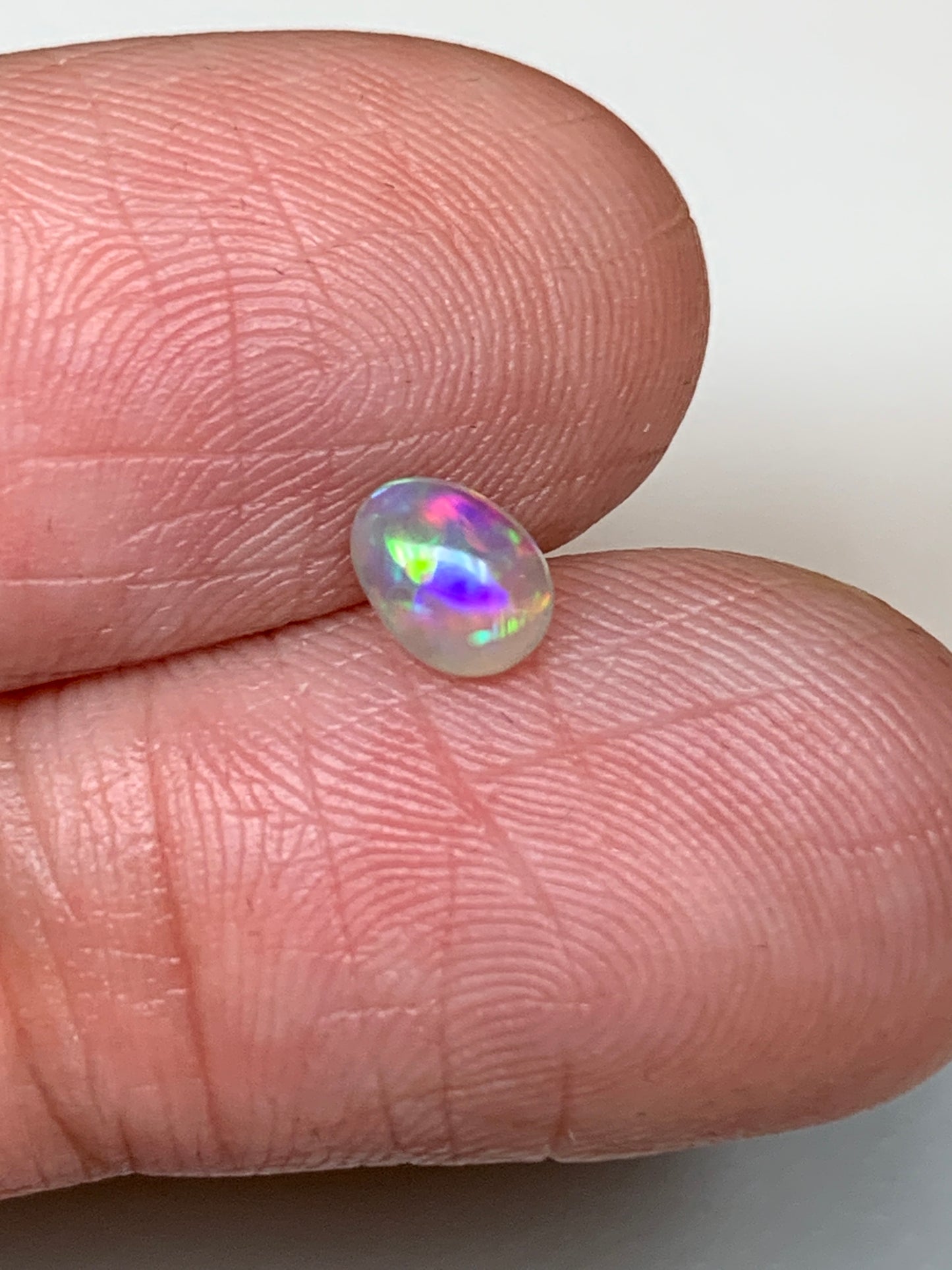Earring Set. Lightning Ridge Crystal Opal. 0.59 Ct