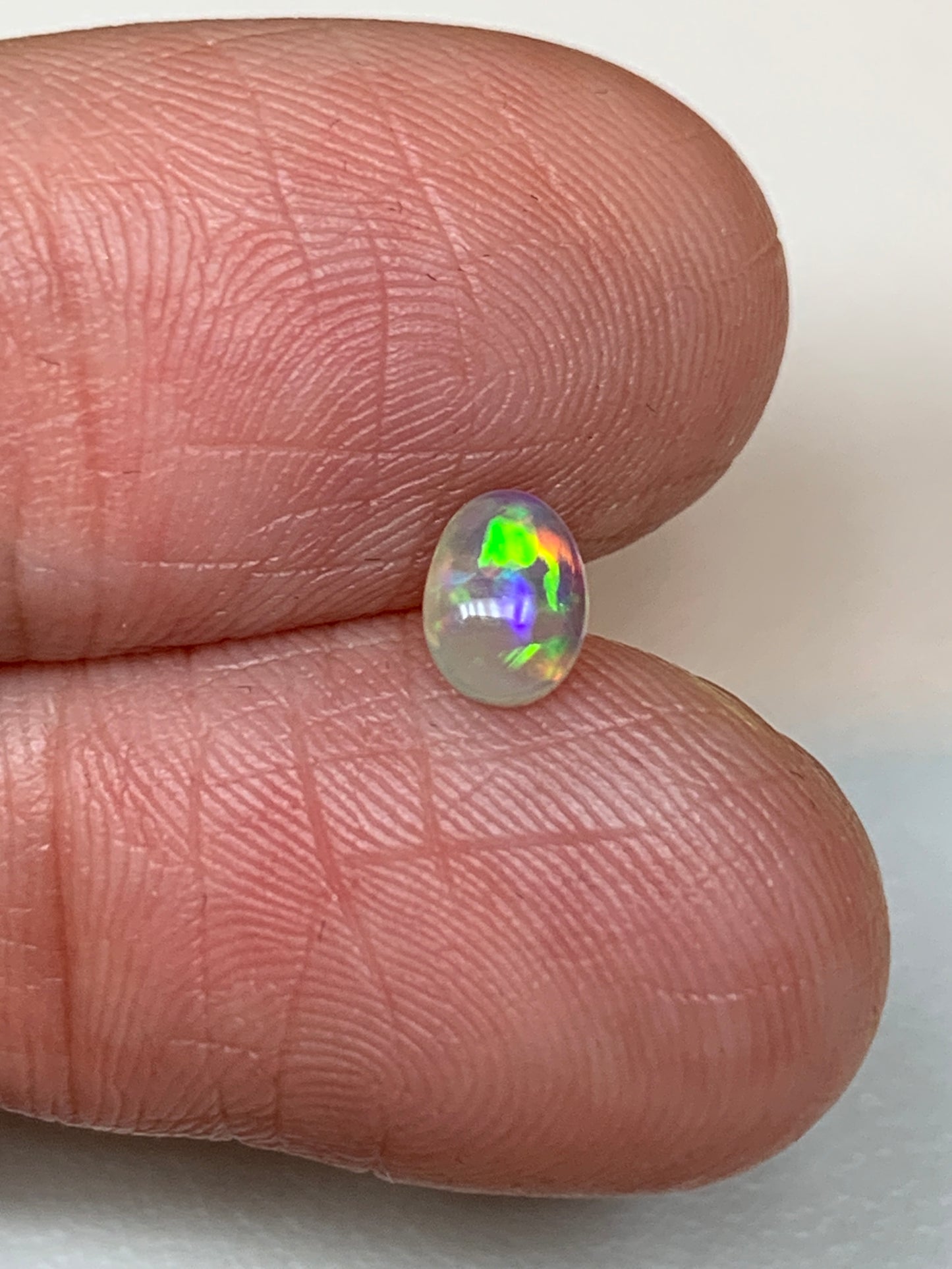 Earring Set. Lightning Ridge Crystal Opal. 0.59 Ct